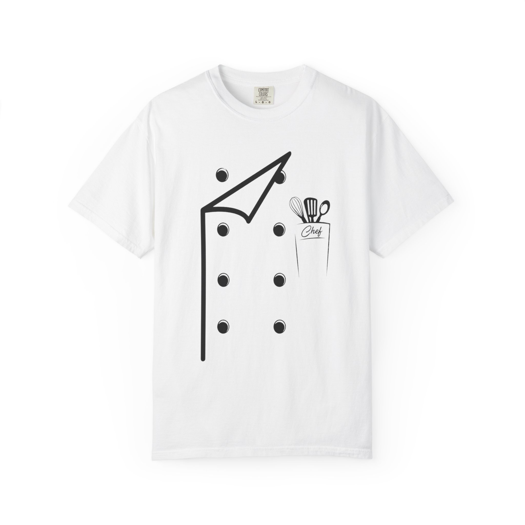 Chef uniform shirt, line cook shirt, kitchen staff tee, Many Colours - Image 2