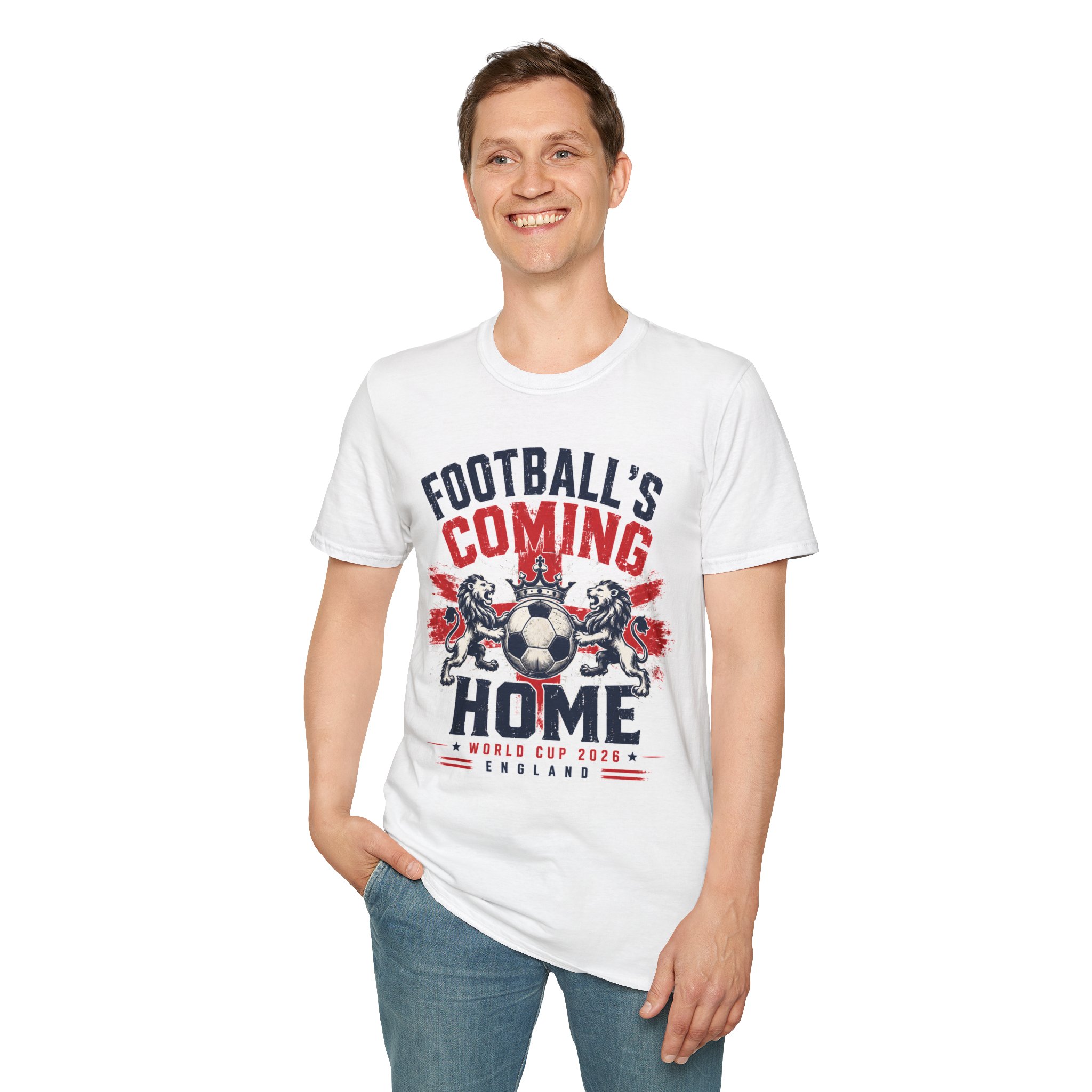 Football's Coming Home T-Shirt — England Soccer Fan Tee - Image 5