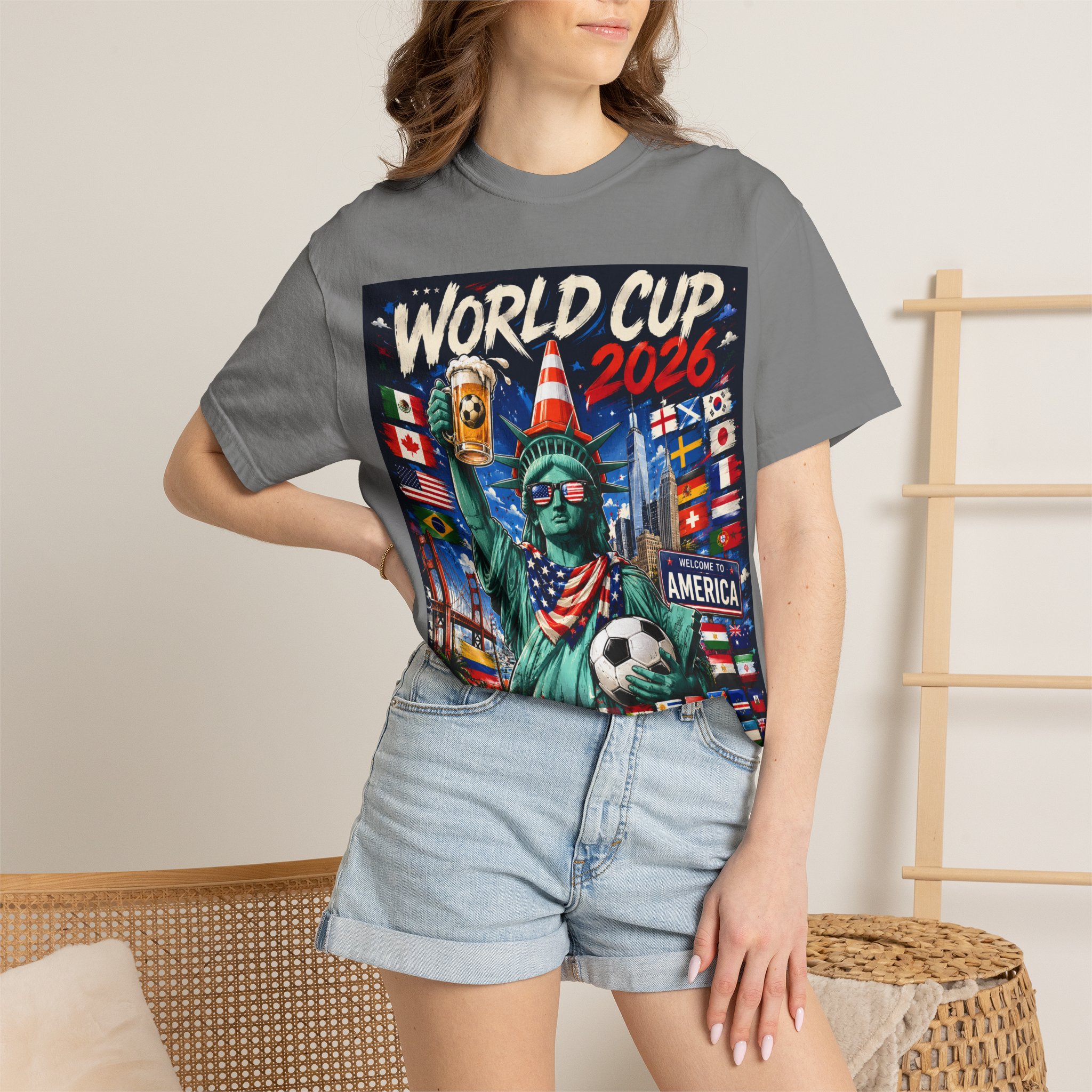 World Cup 2026 T-Shirt - Statue of Liberty Soccer Fan Tee - Image 36