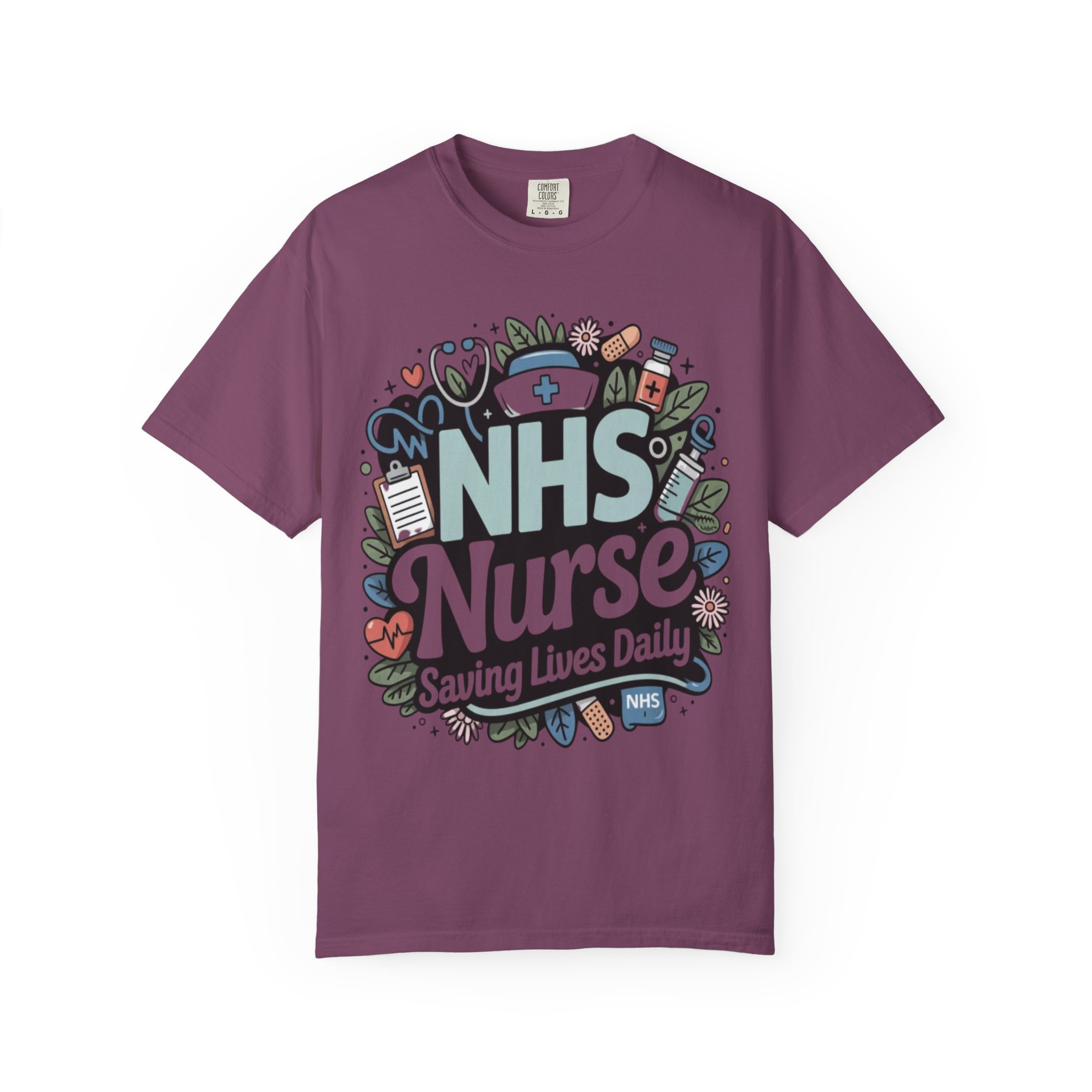 NHS Nurse "Saving Lives Daily" T-Shirt - Image 15