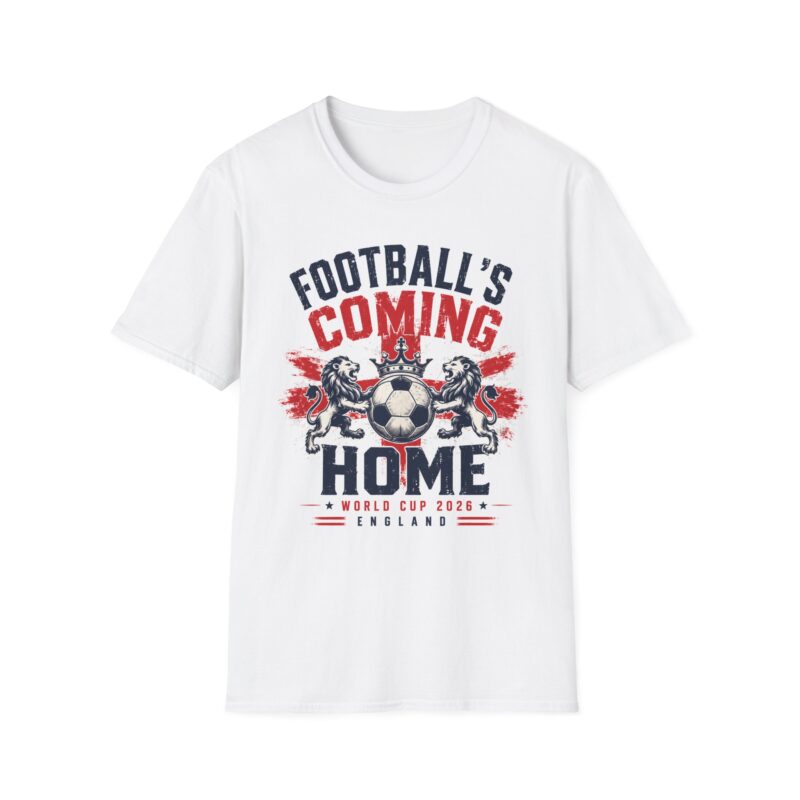 Football's Coming Home T-Shirt — England Soccer Fan Tee