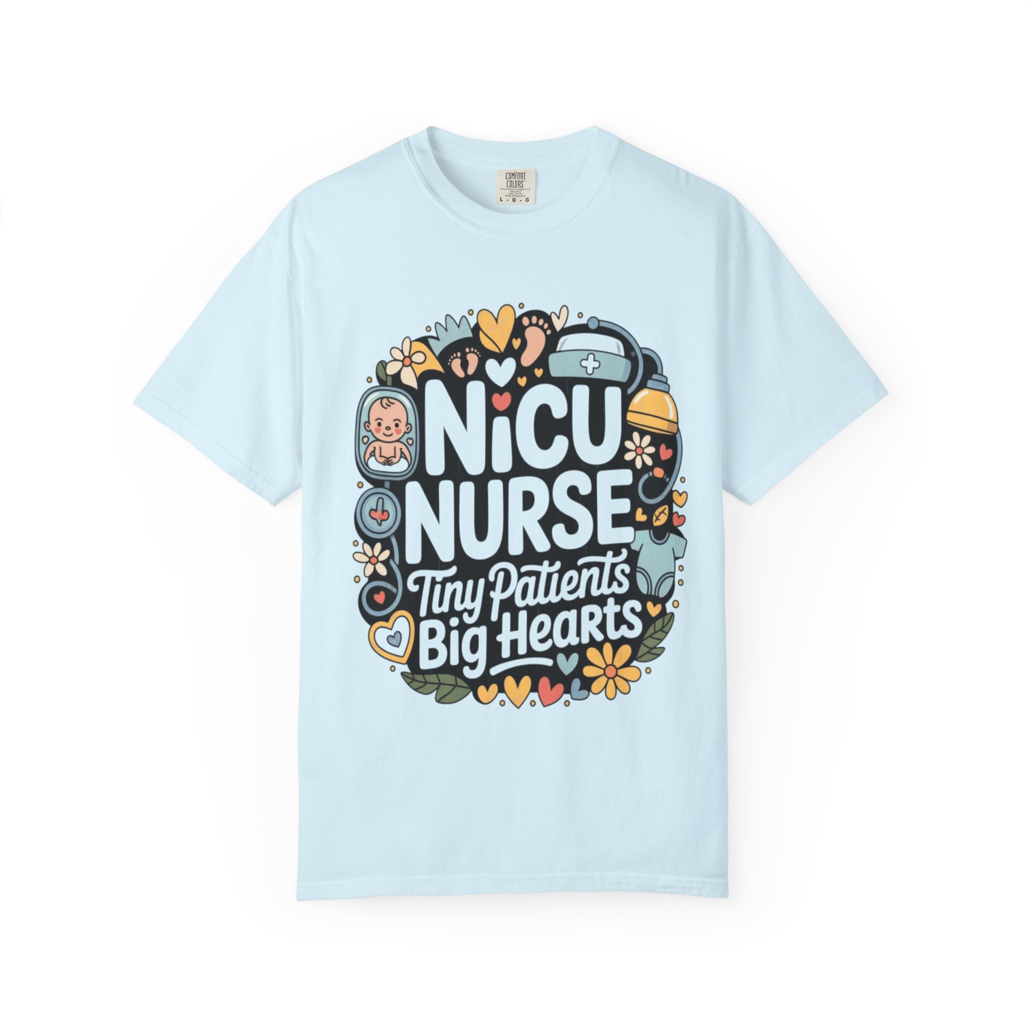 NICU Nurse T-Shirt — "Tiny Patients, Big Hearts" Cute Neonatal Nurse Tee - Image 9