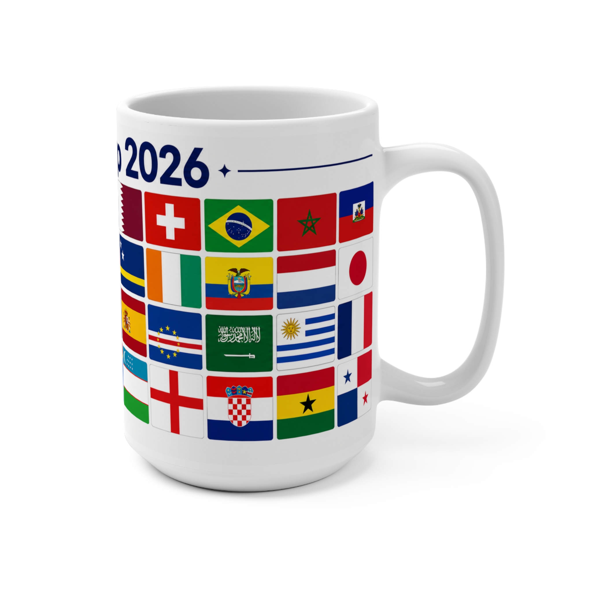 World Cup 2026 Team Flag Mug – 15oz Soccer Tournament Keepsake - Image 3