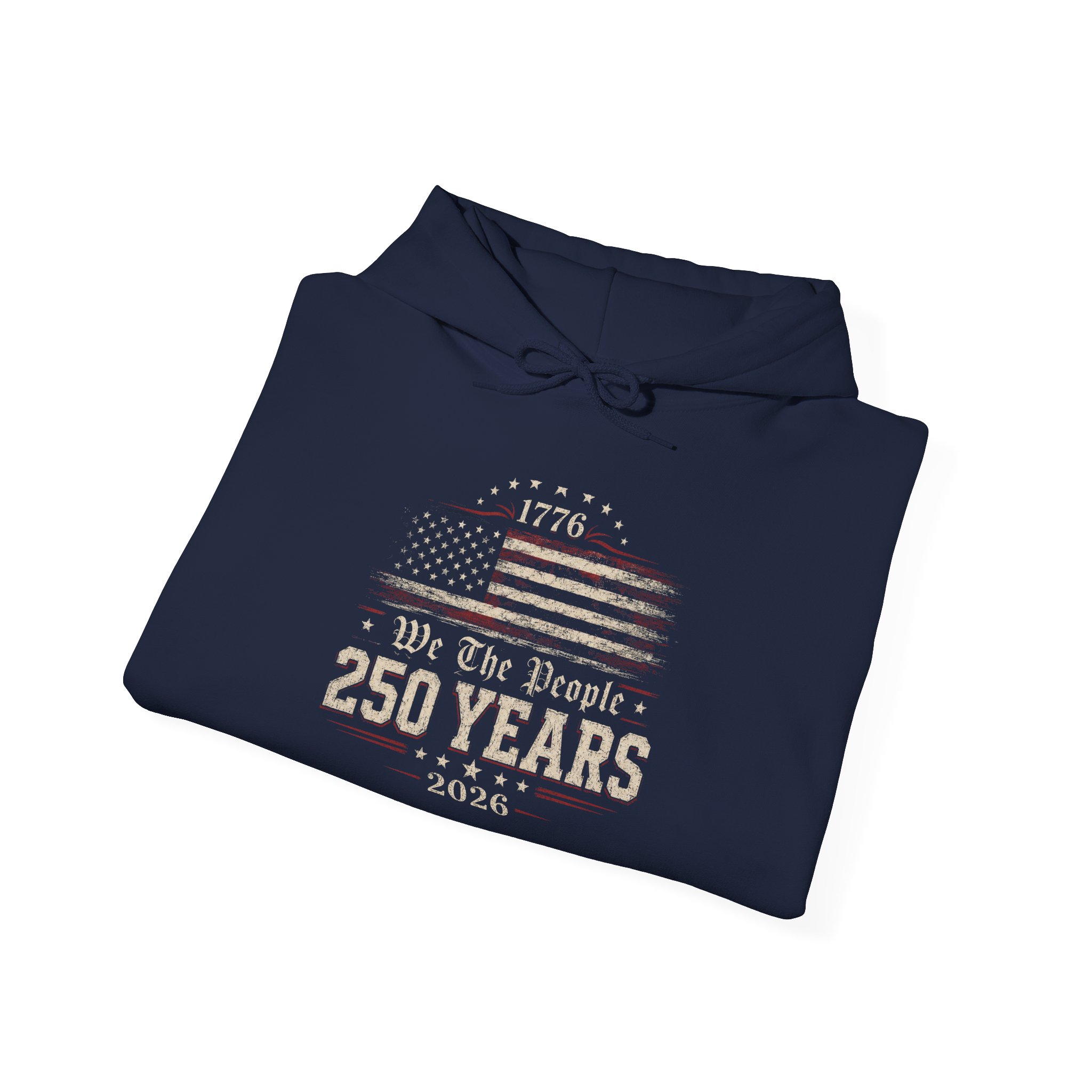 250 Years American Flag Hoodie – Vintage Independence Day Patriotic Sweatshirt - Image 26
