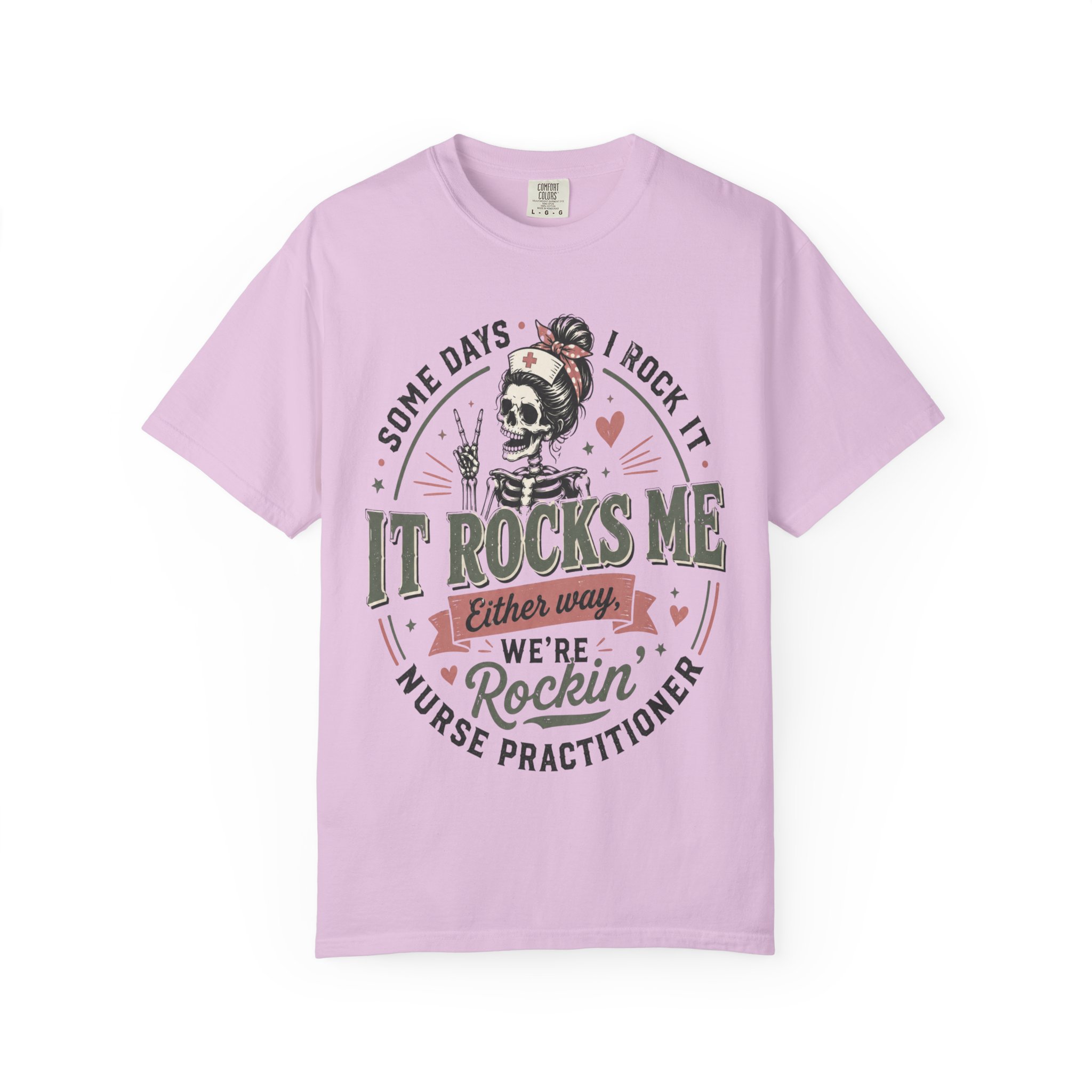 Some Days I Rock It Nurse Practitioner Shirt, Funny NP T-Shirt, Nurse Practitioner Gift, Skeleton Nurse Tee, Healthcare Worker Graphic Shirt - Image 30