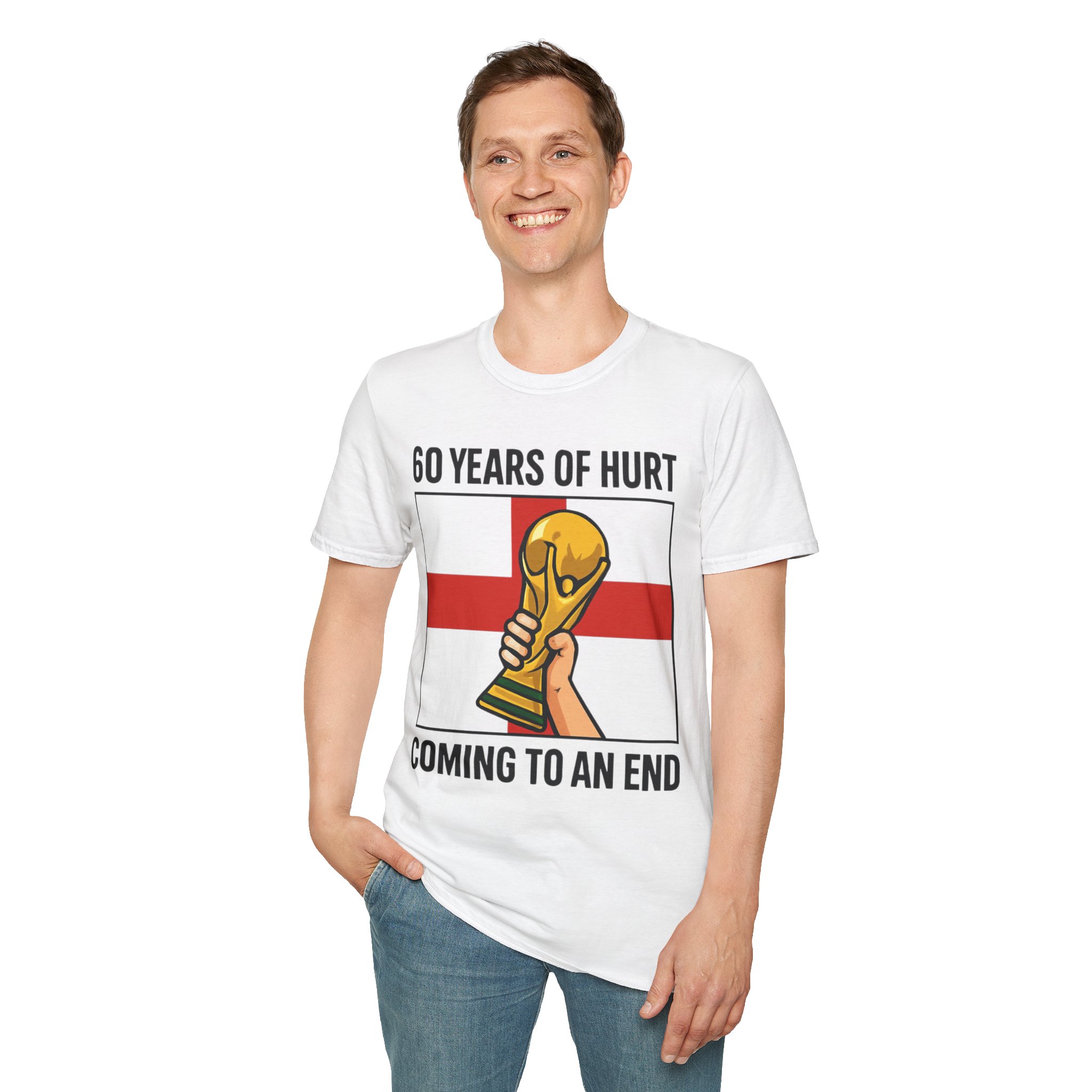 60 YEARS OF HURT – COMING TO AN END? - Unisex Softstyle T-Shirt - Image 4