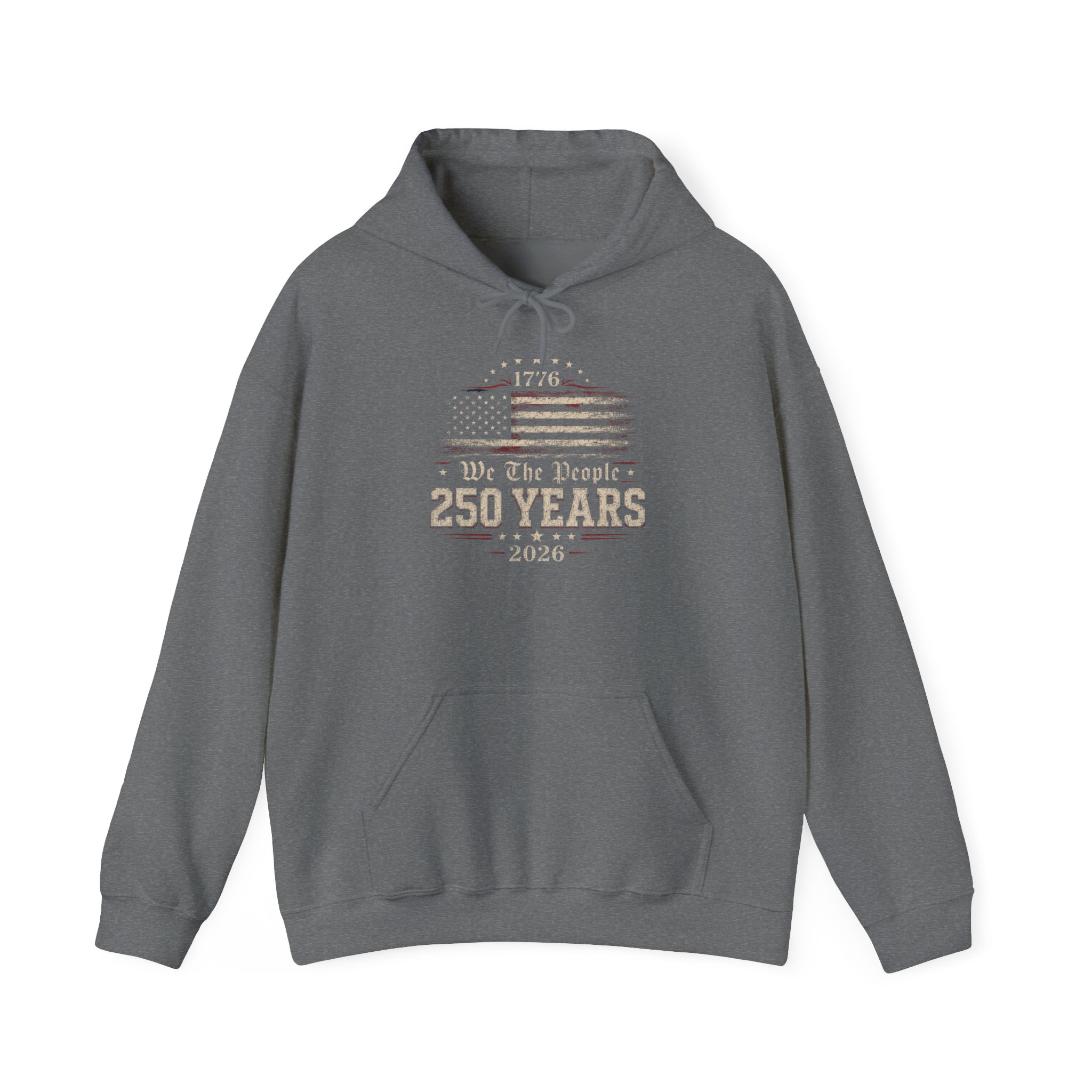 250 Years American Flag Hoodie – Vintage Independence Day Patriotic Sweatshirt - Image 14