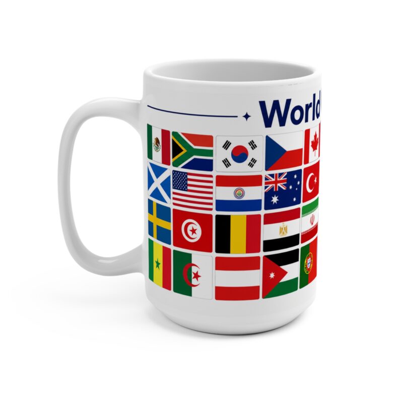 World Cup 2026 Team Flag Mug – 15oz Soccer Tournament Keepsake
