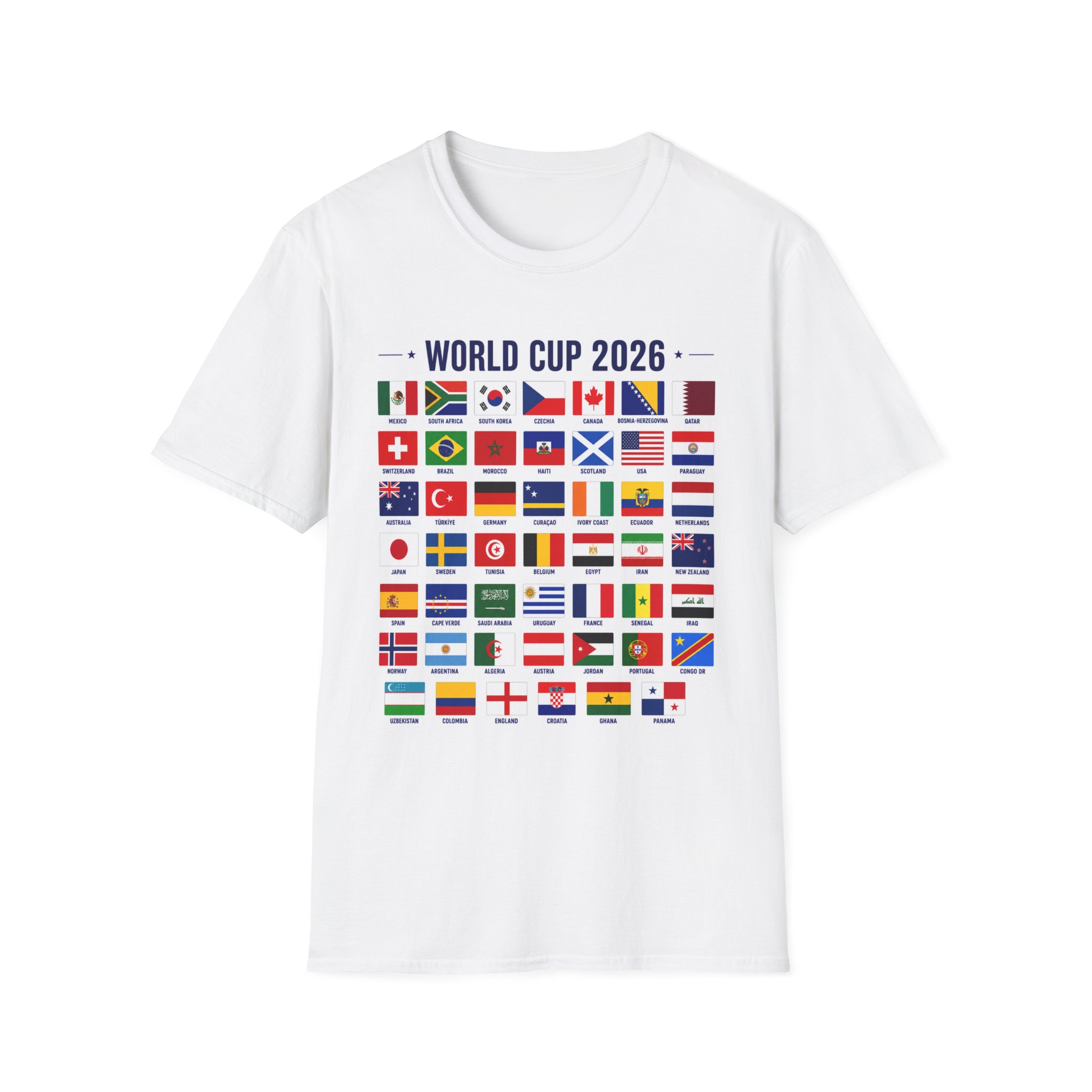 World Cup 2026 National Flags T-Shirt - Soccer Tournament Fan Tee - Image 3