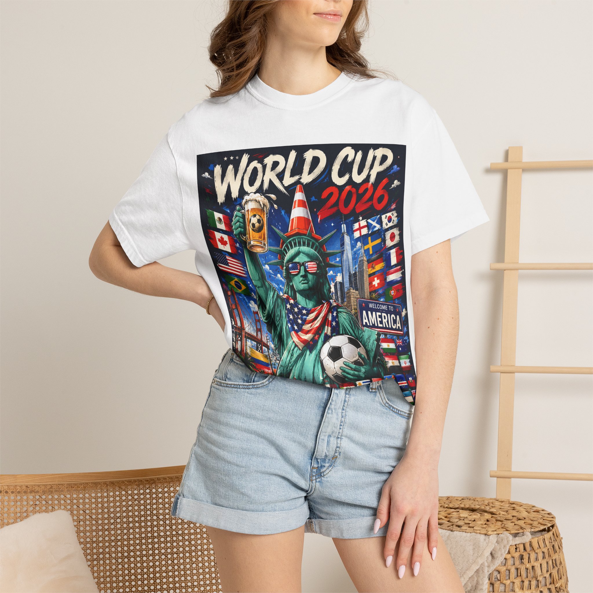 World Cup 2026 T-Shirt - Statue of Liberty Soccer Fan Tee - Image 4