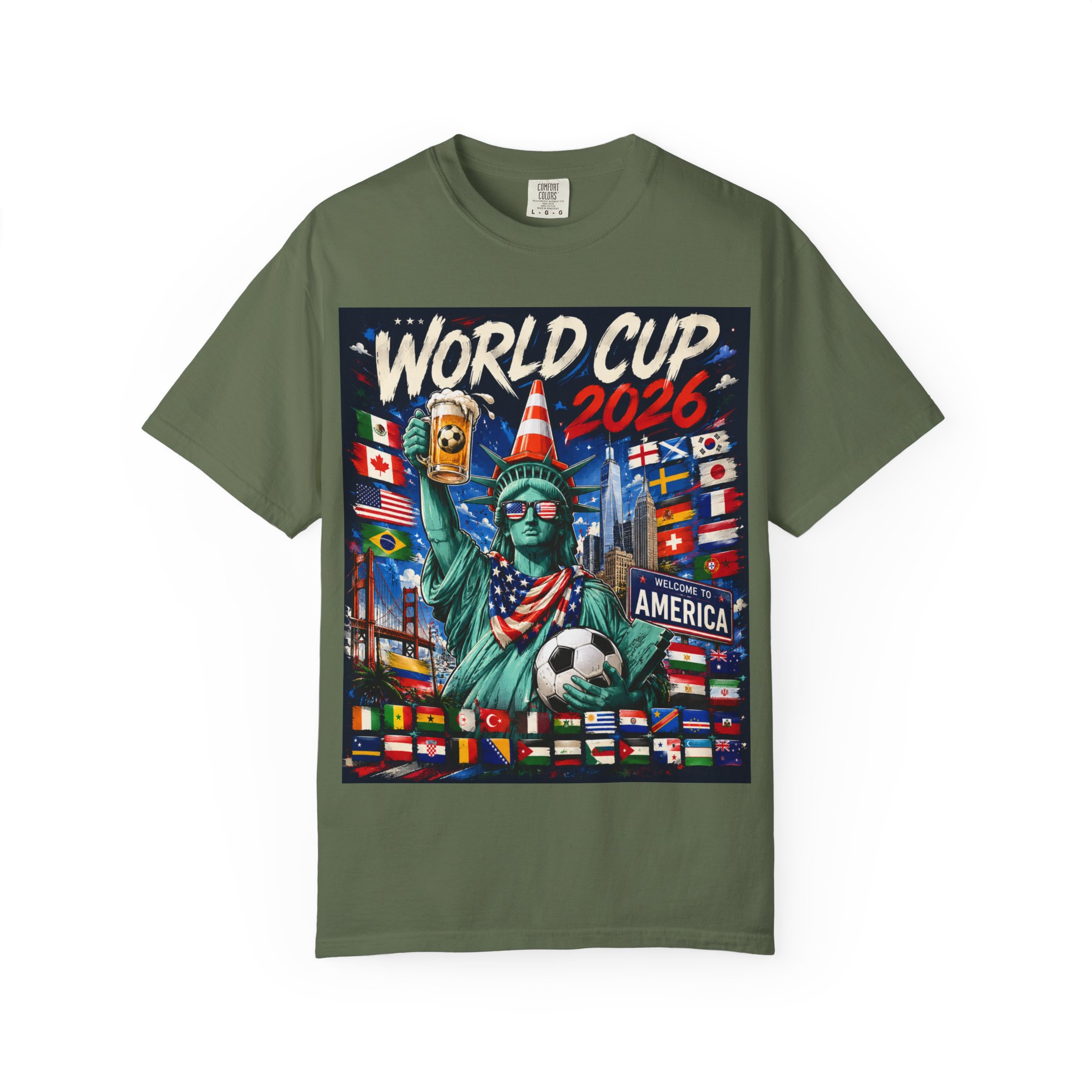 World Cup 2026 T-Shirt - Statue of Liberty Soccer Fan Tee - Image 37