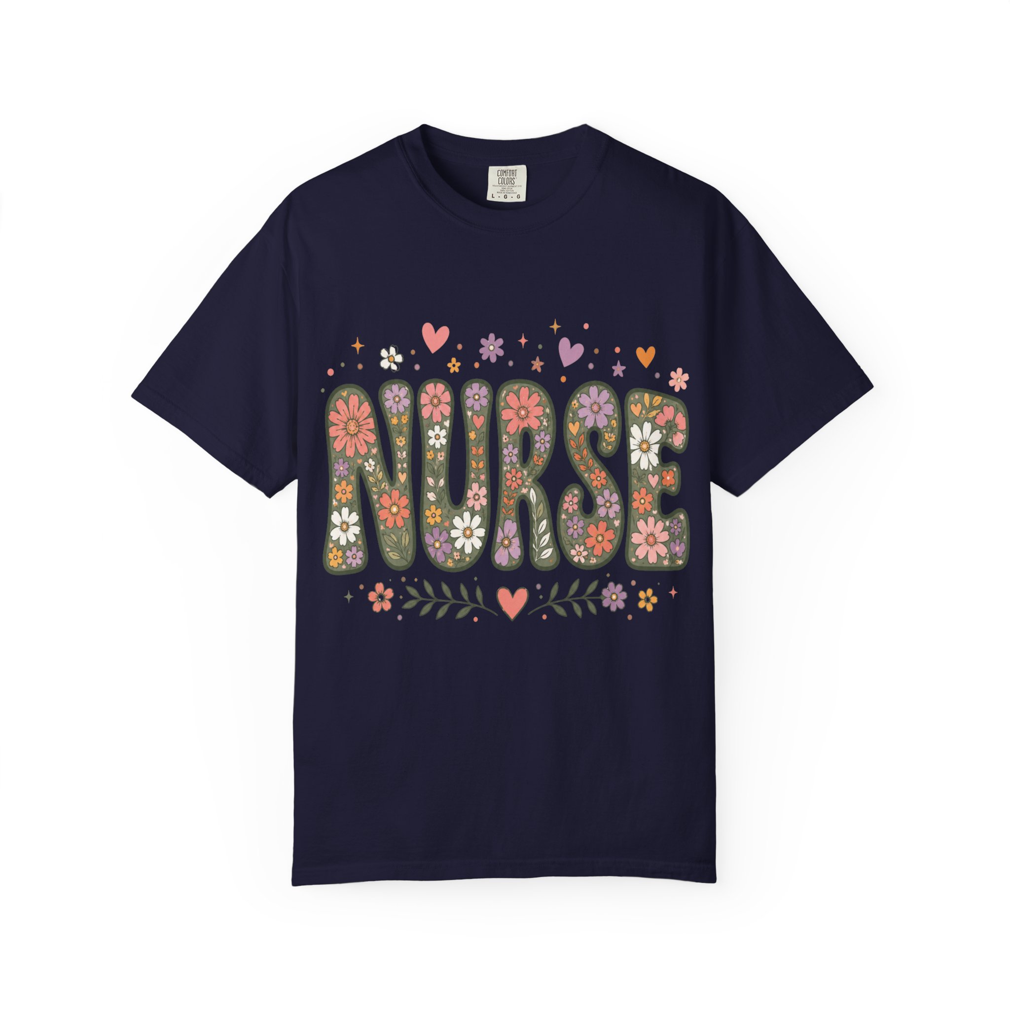 Floral Nurse T-Shirt - Nurse Graduation Gift and RN Appreciation Tee - Image 11