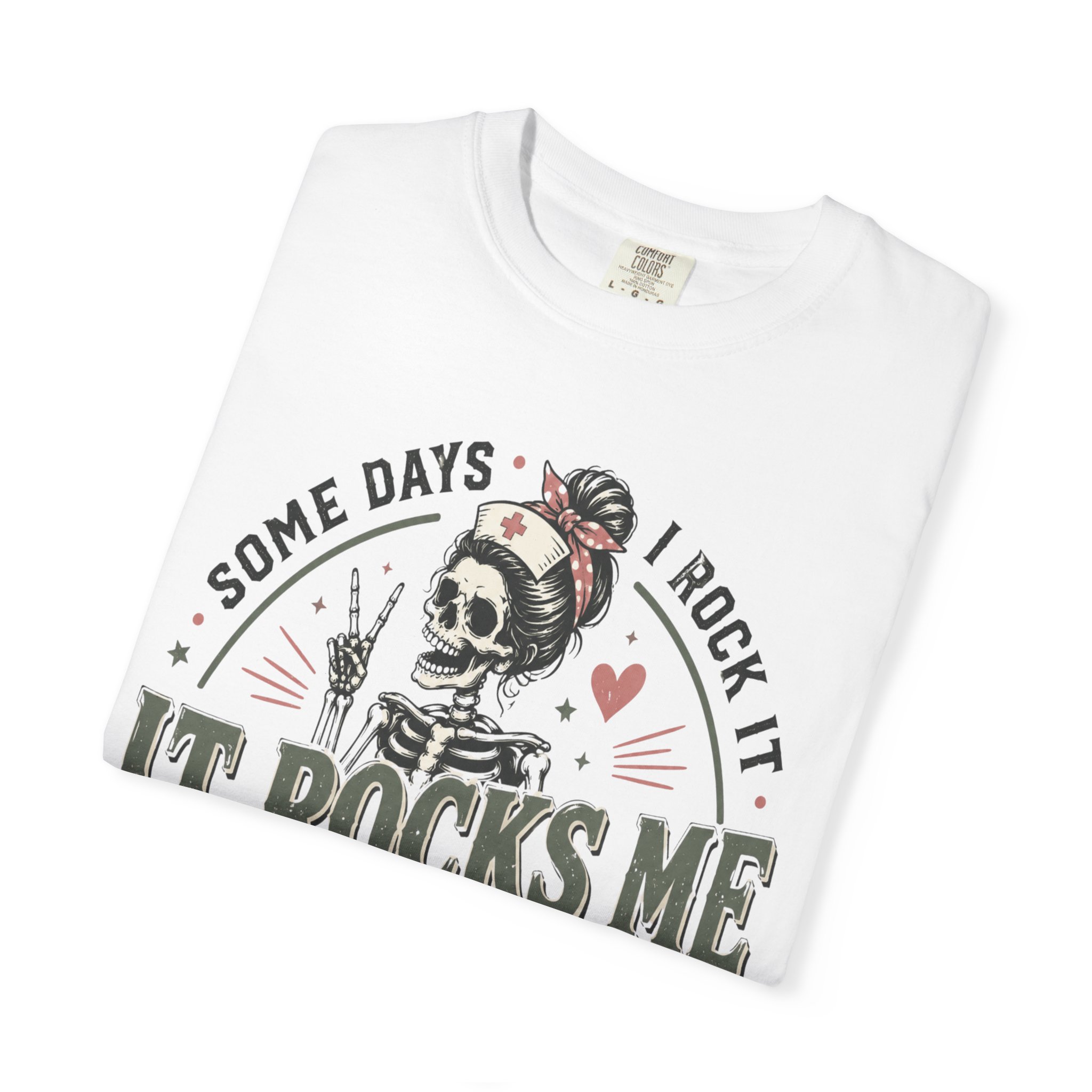 Some Days I Rock It Nurse Practitioner Shirt, Funny NP T-Shirt, Nurse Practitioner Gift, Skeleton Nurse Tee, Healthcare Worker Graphic Shirt - Image 4