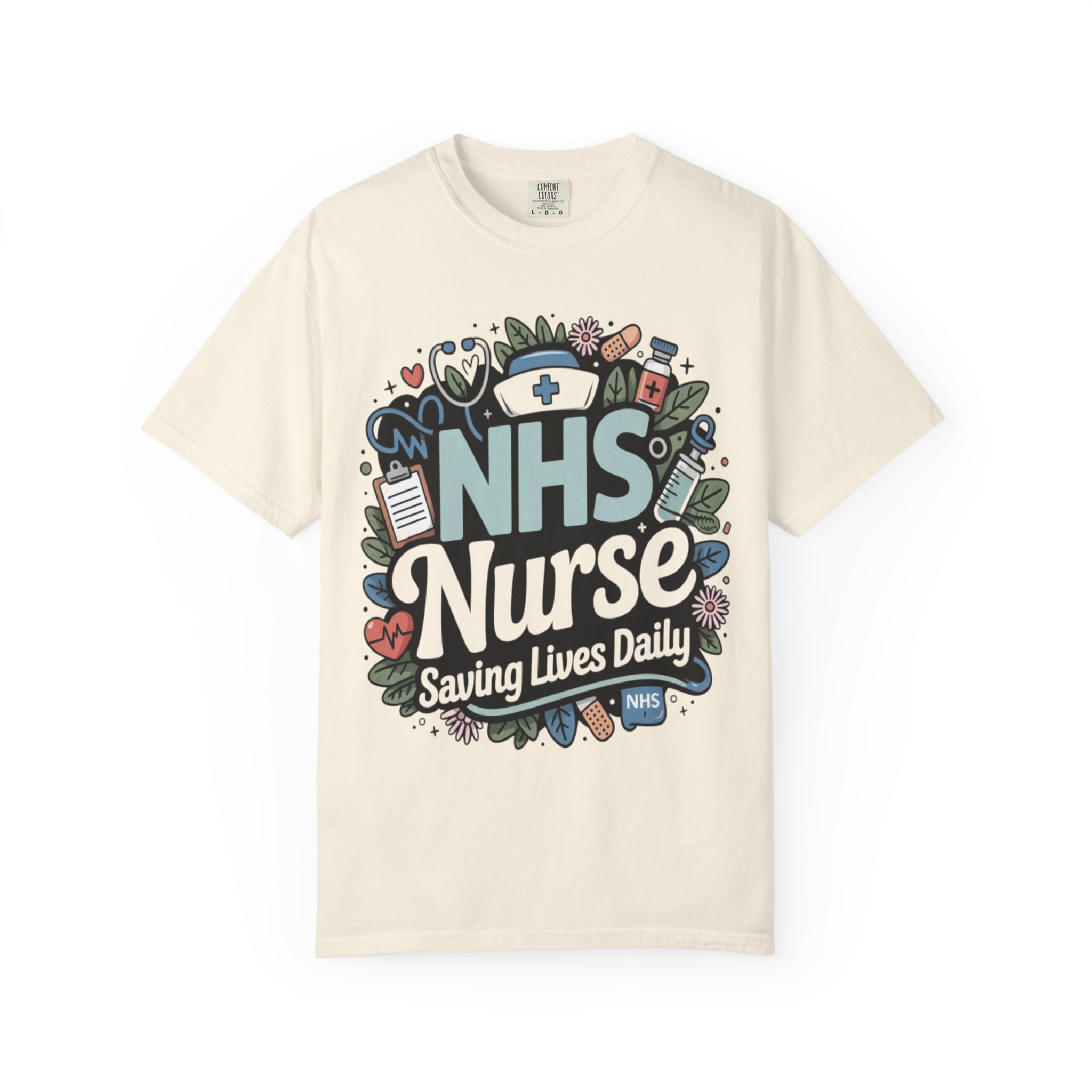 NHS Nurse "Saving Lives Daily" T-Shirt - Image 5