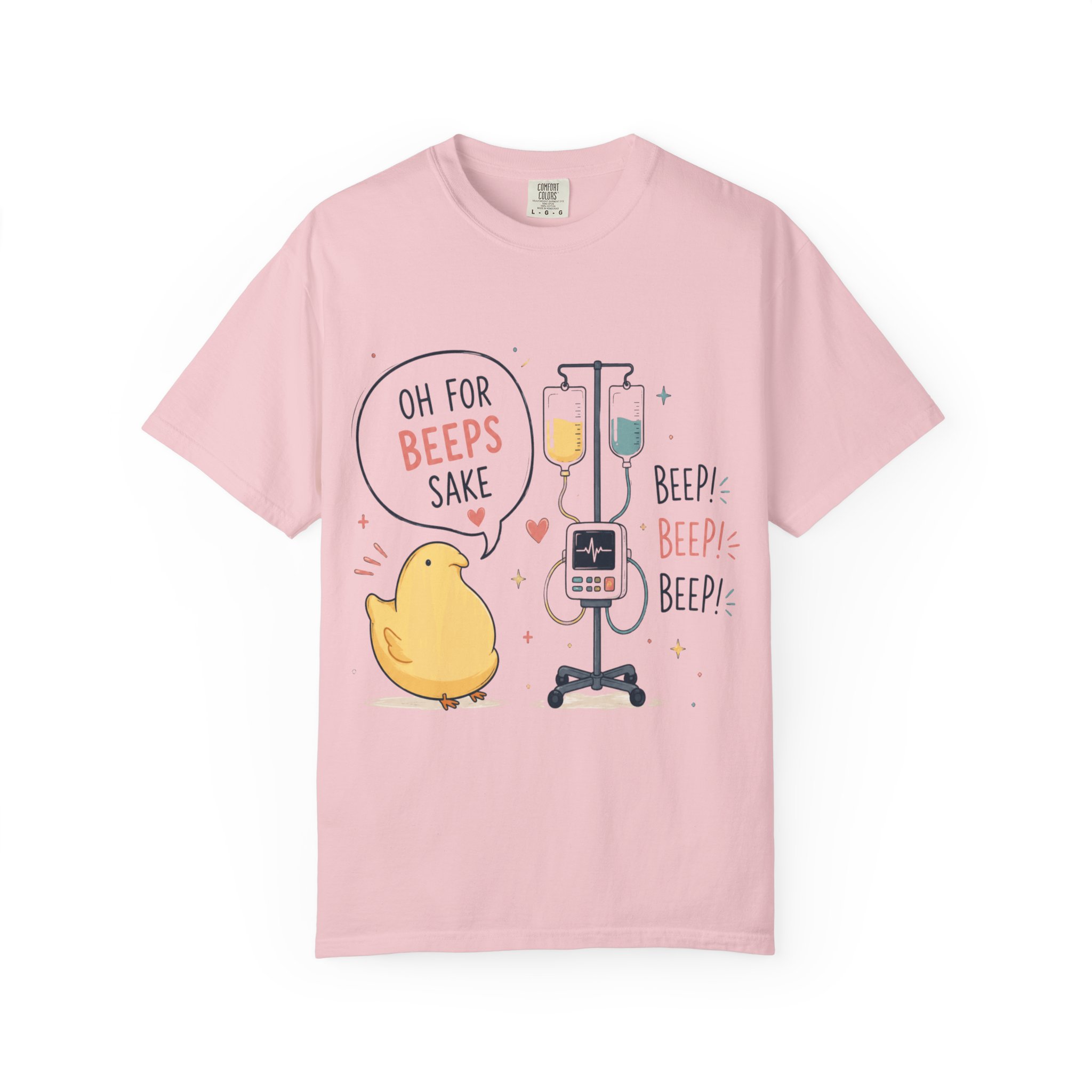 Oh for Beeps Sake: Cute Cartoon Chick with Medical Equipment Pun, Whimsical Healthcare Humor Illustration - Image 15