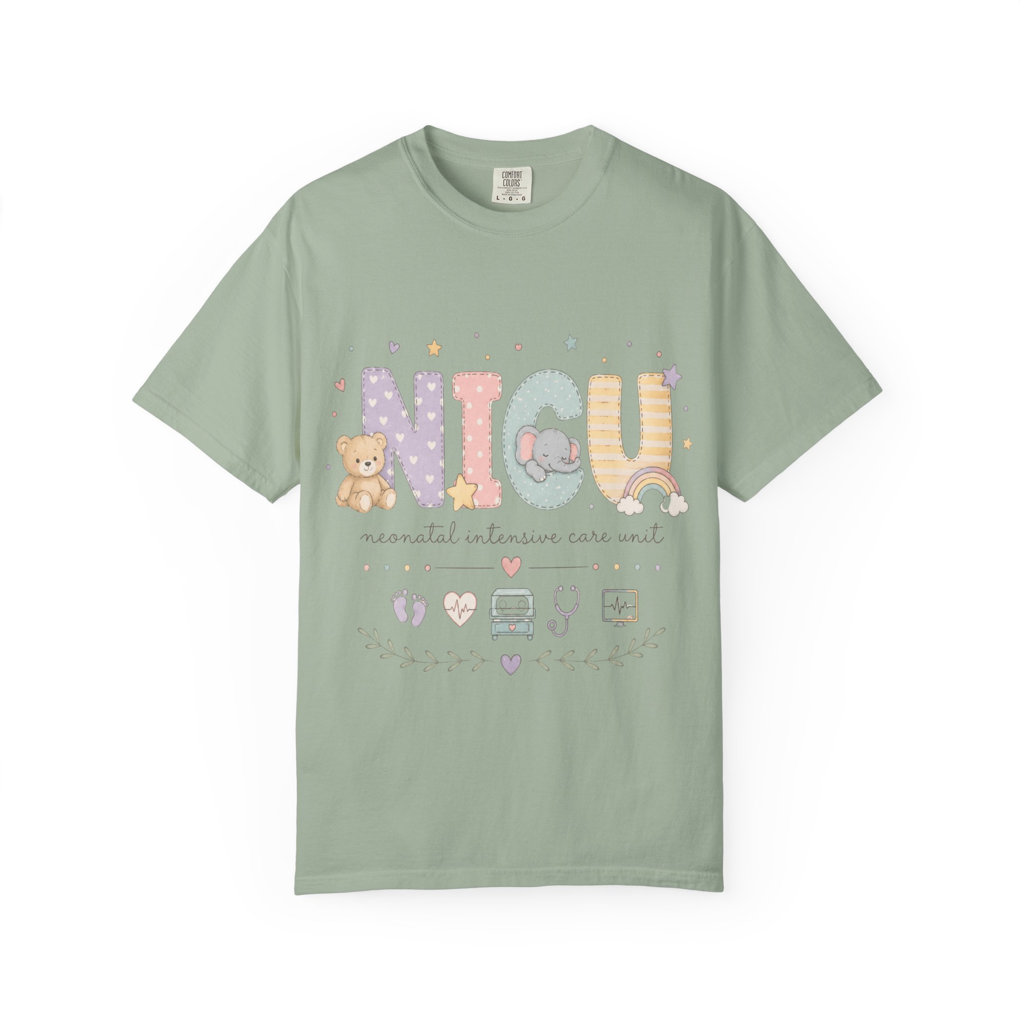 NICU Nurse Shirt - Neonatal Intensive Care Unit Comfort Colors Graphic Tee - Image 6