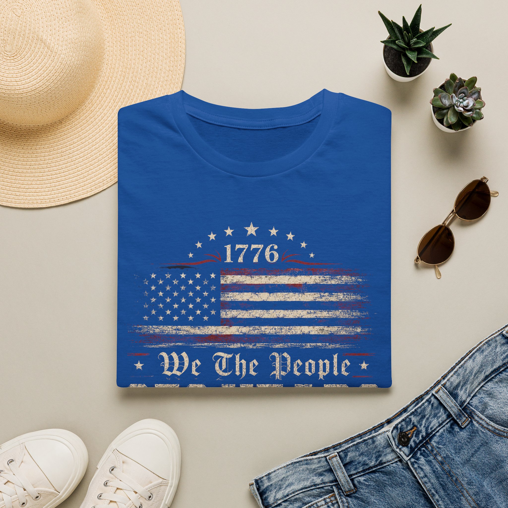 1776 'We The People' American Flag T-Shirt — 250 Years Anniversary Patriotic Tee - Image 4