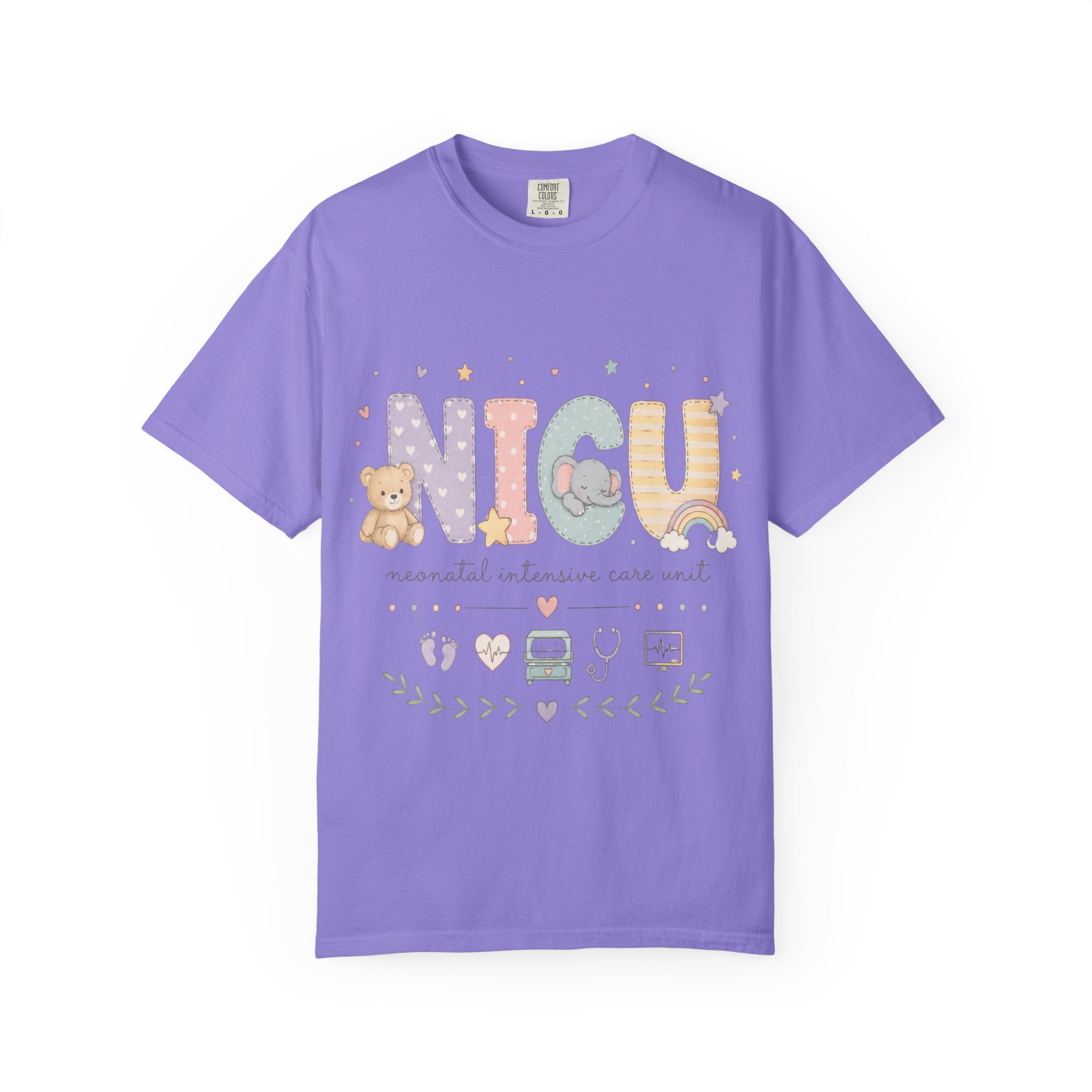 NICU Nurse Shirt - Neonatal Intensive Care Unit Comfort Colors Graphic Tee - Image 10