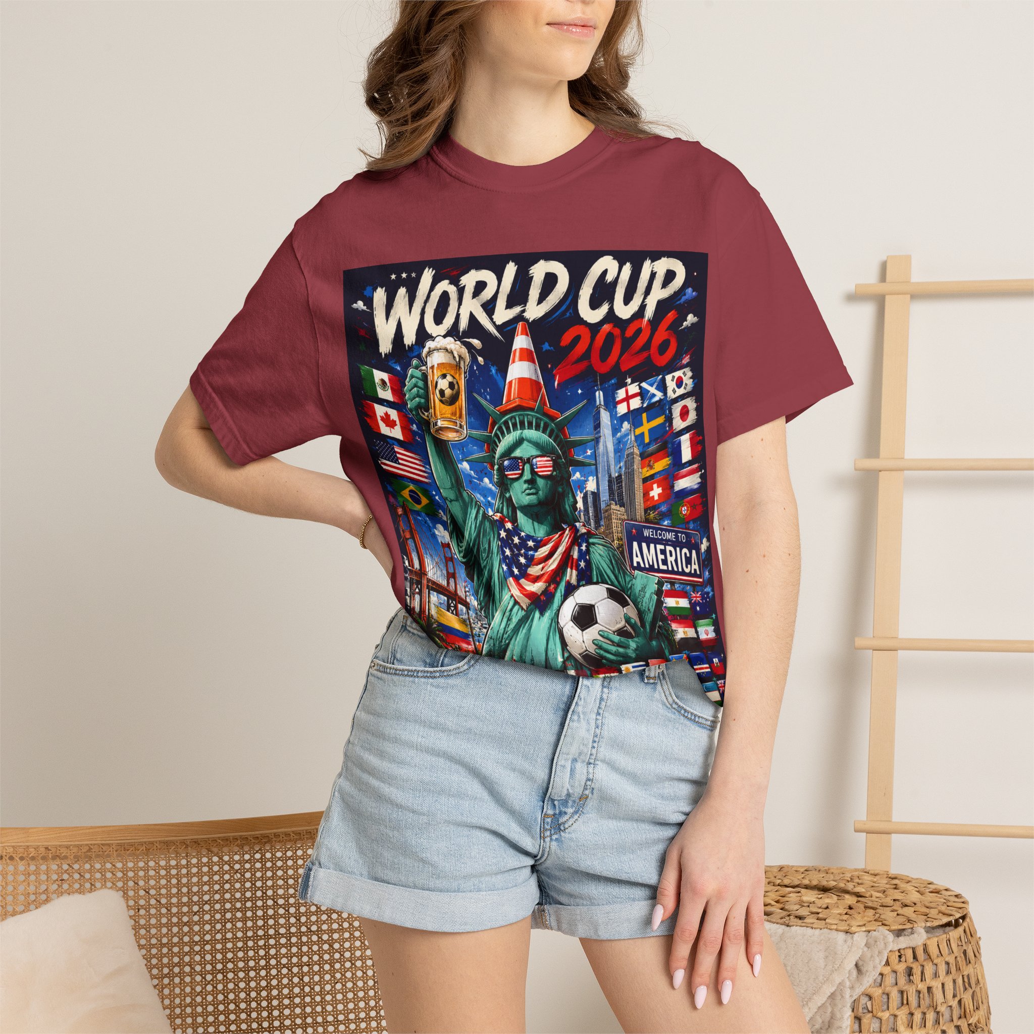 World Cup 2026 T-Shirt - Statue of Liberty Soccer Fan Tee - Image 56
