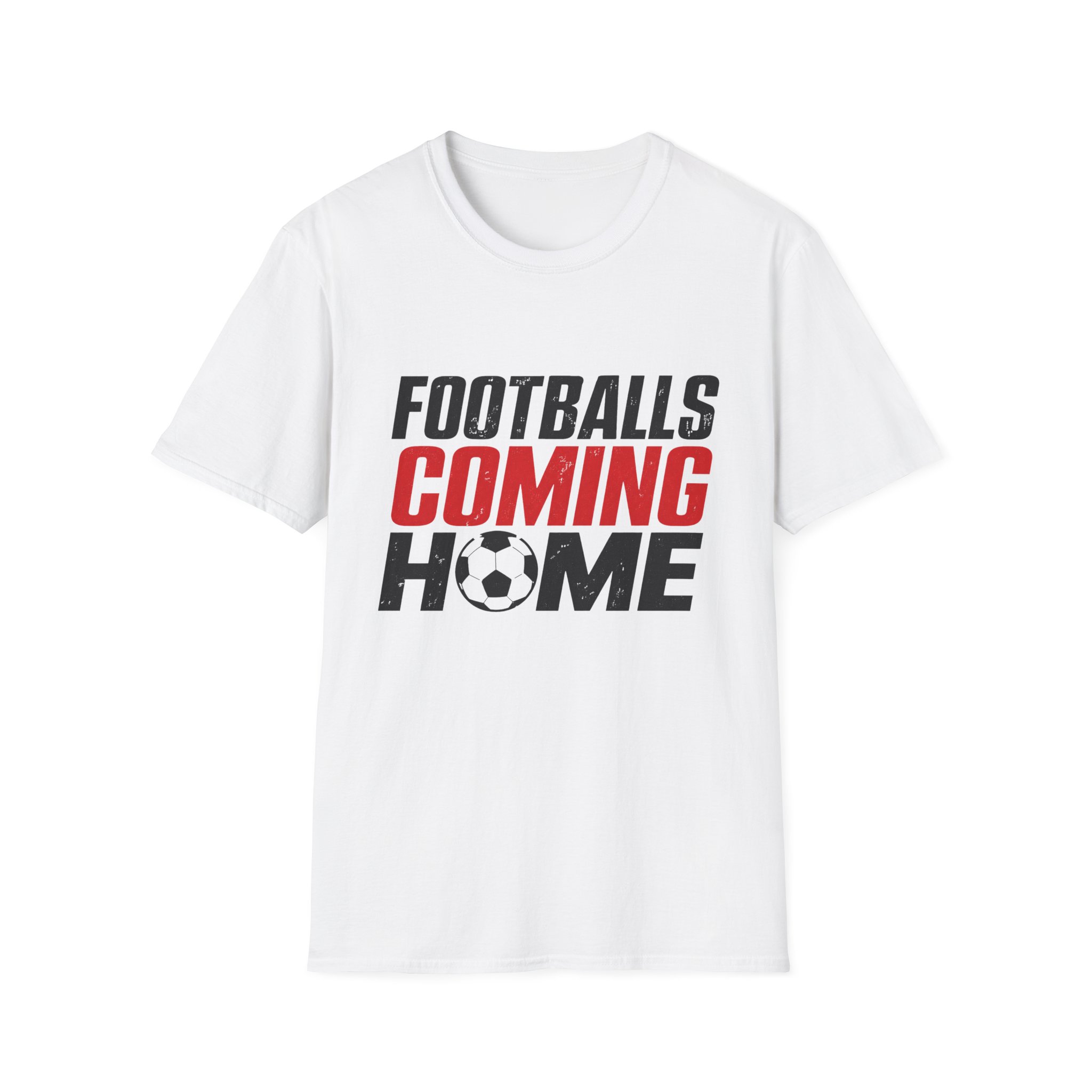 Football's Coming Home T-Shirt | Retro Soccer Fan Tee - Image 3
