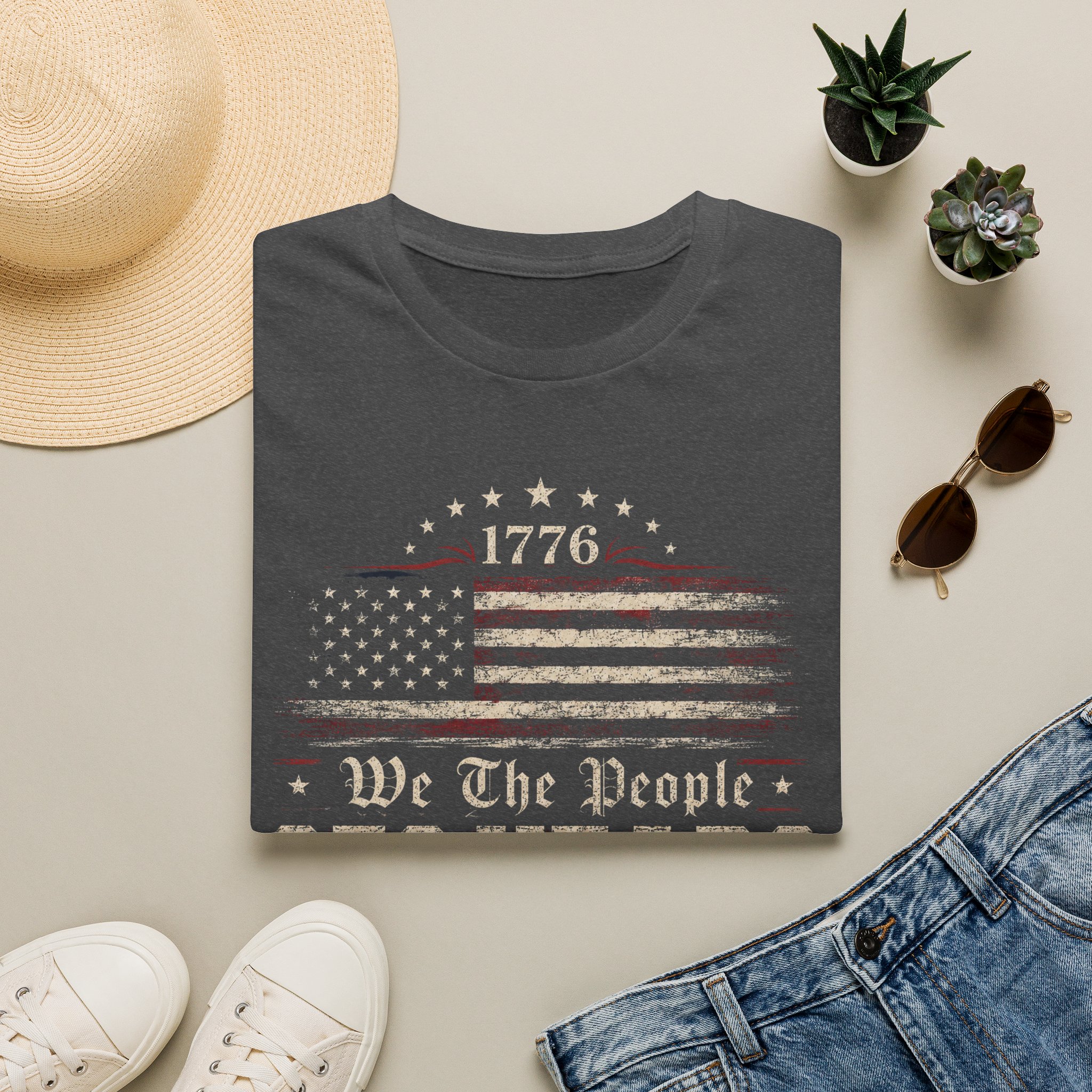 1776 'We The People' American Flag T-Shirt — 250 Years Anniversary Patriotic Tee - Image 2