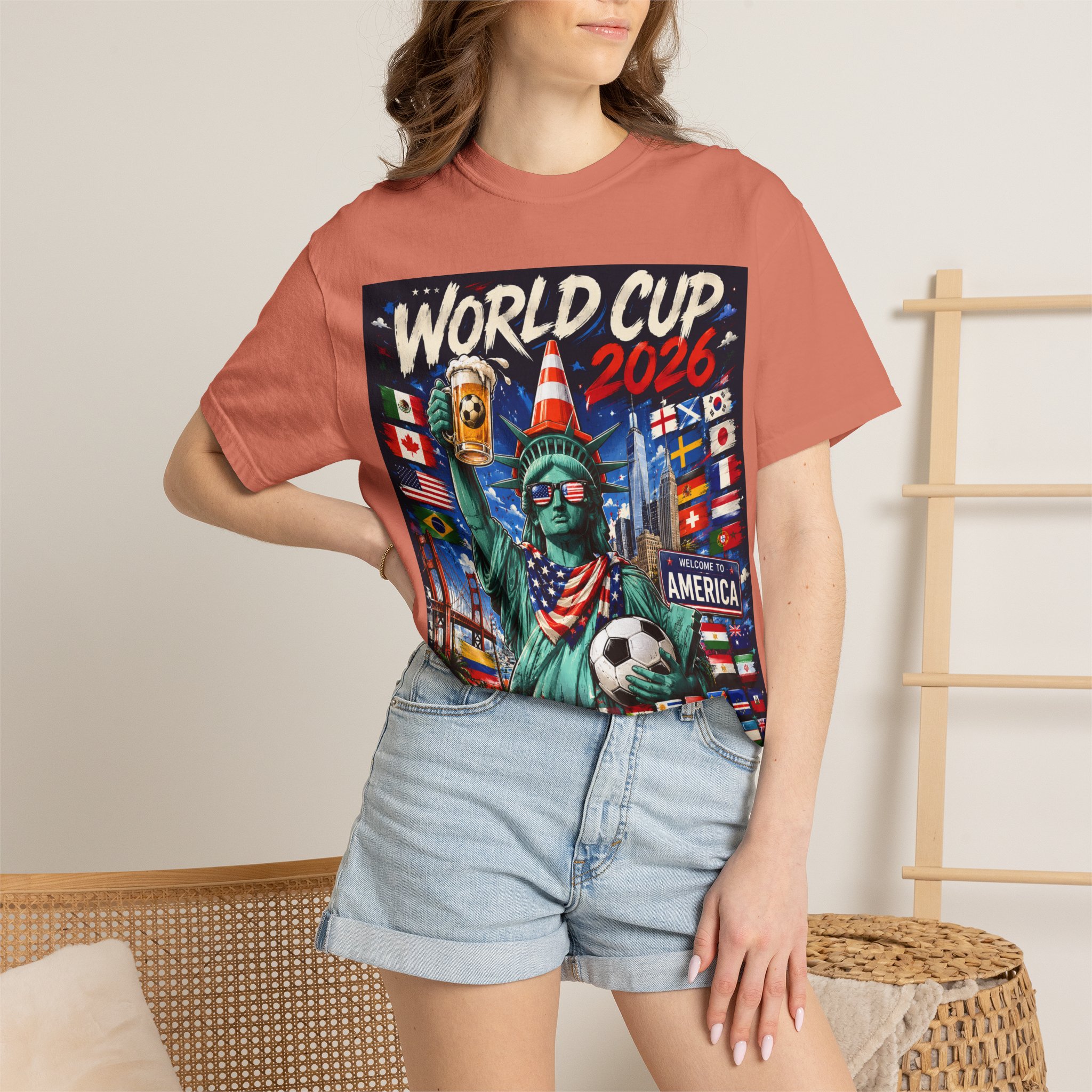 World Cup 2026 T-Shirt - Statue of Liberty Soccer Fan Tee - Image 8
