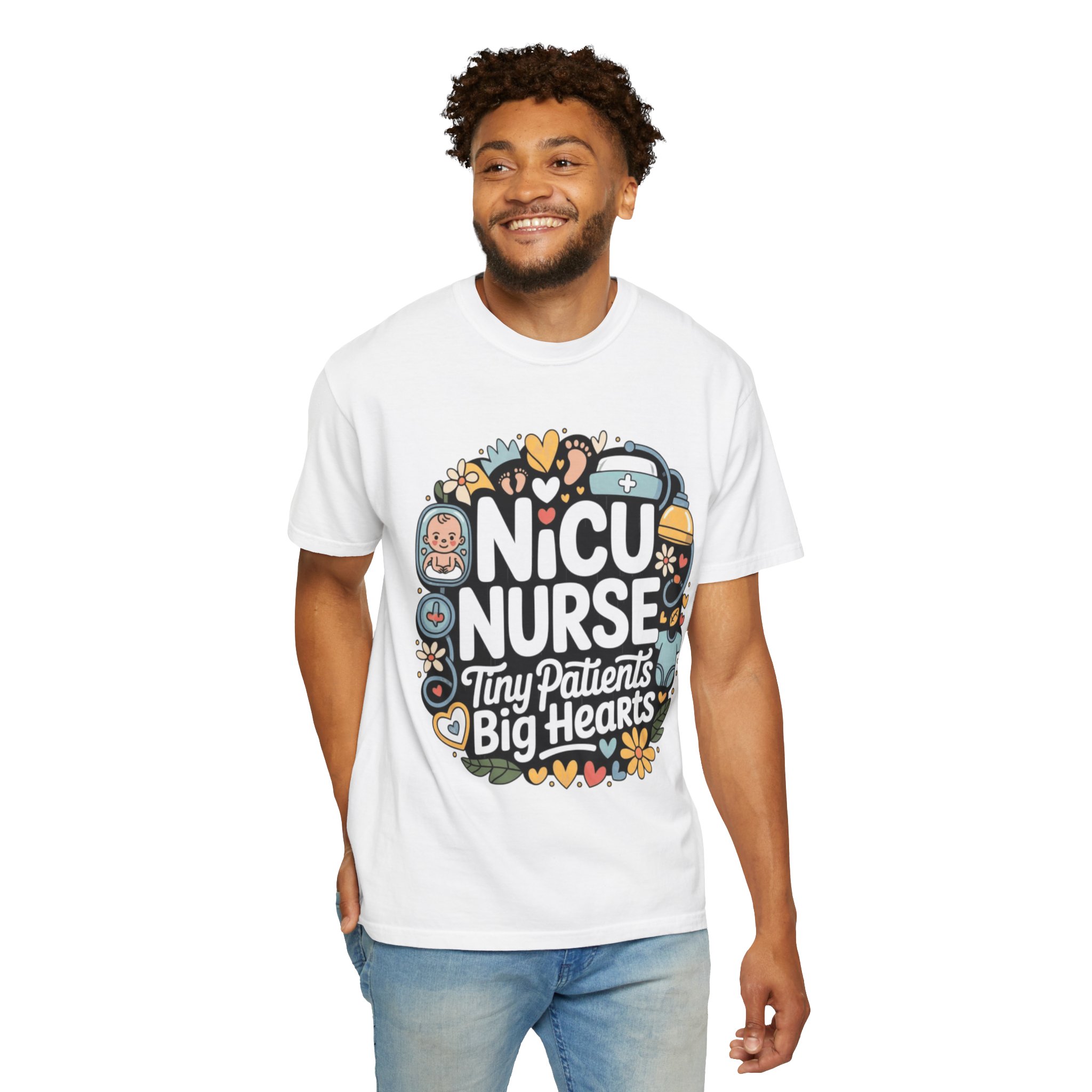 NICU Nurse T-Shirt — "Tiny Patients, Big Hearts" Cute Neonatal Nurse Tee - Image 5