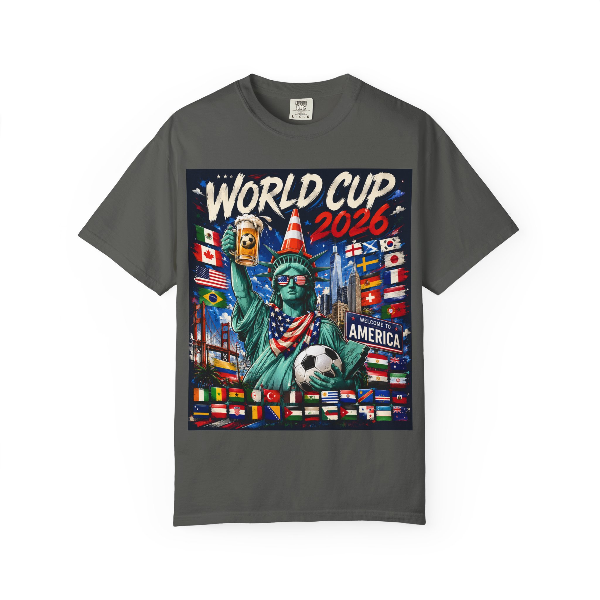 World Cup 2026 T-Shirt - Statue of Liberty Soccer Fan Tee - Image 29