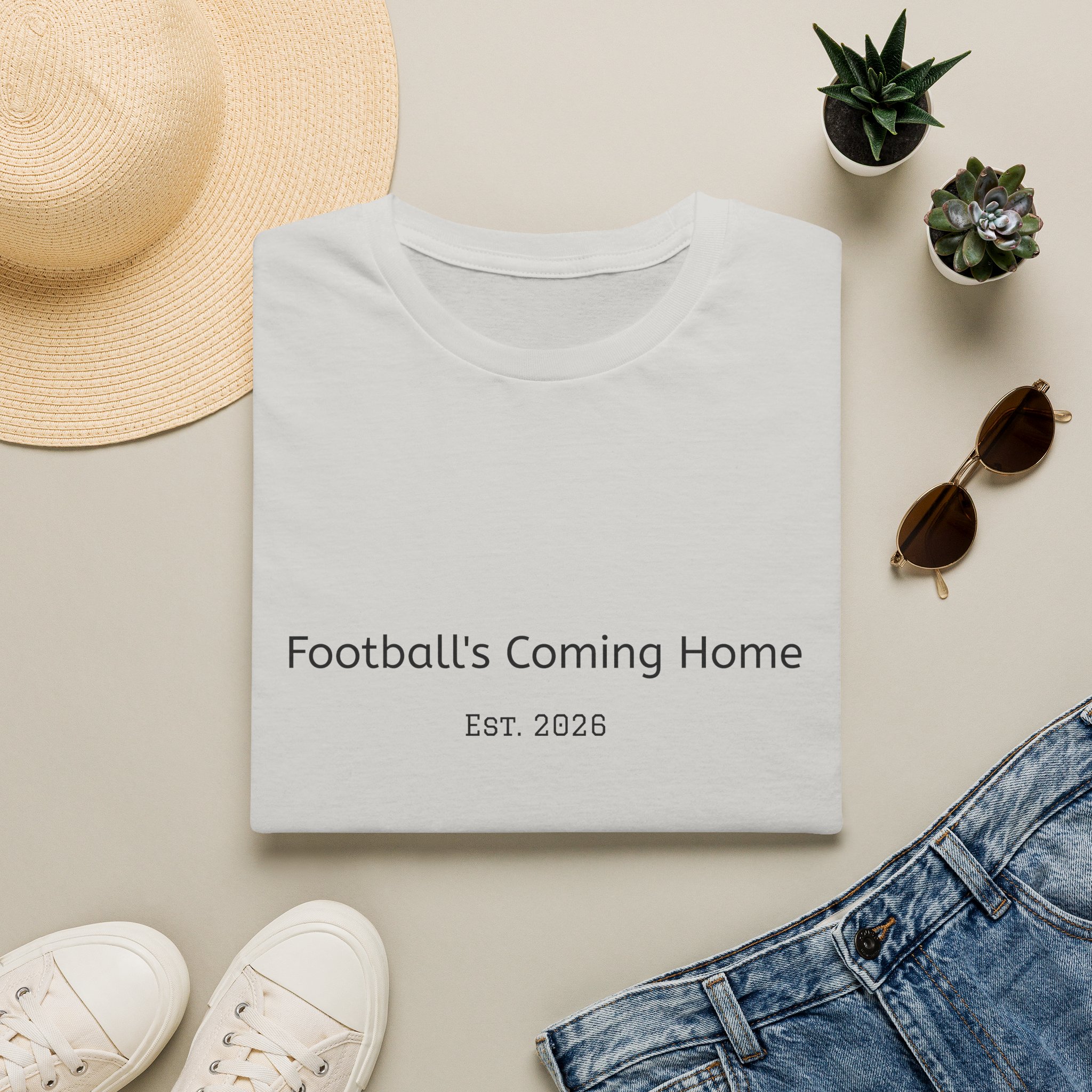 Football's Coming Home T-Shirt — Est. 2026 Vintage Soccer Fan Tee Various Colours - Image 4