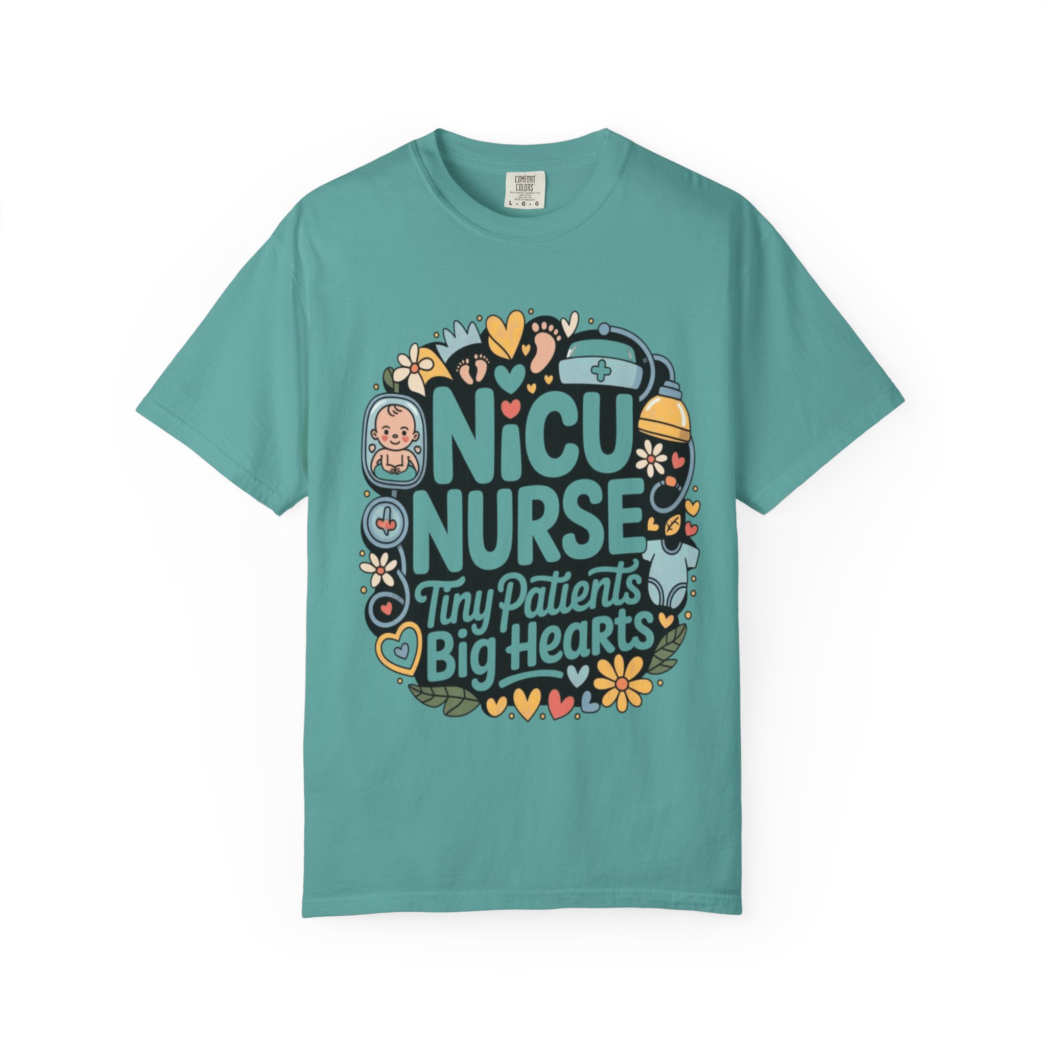 NICU Nurse T-Shirt — "Tiny Patients, Big Hearts" Cute Neonatal Nurse Tee - Image 8