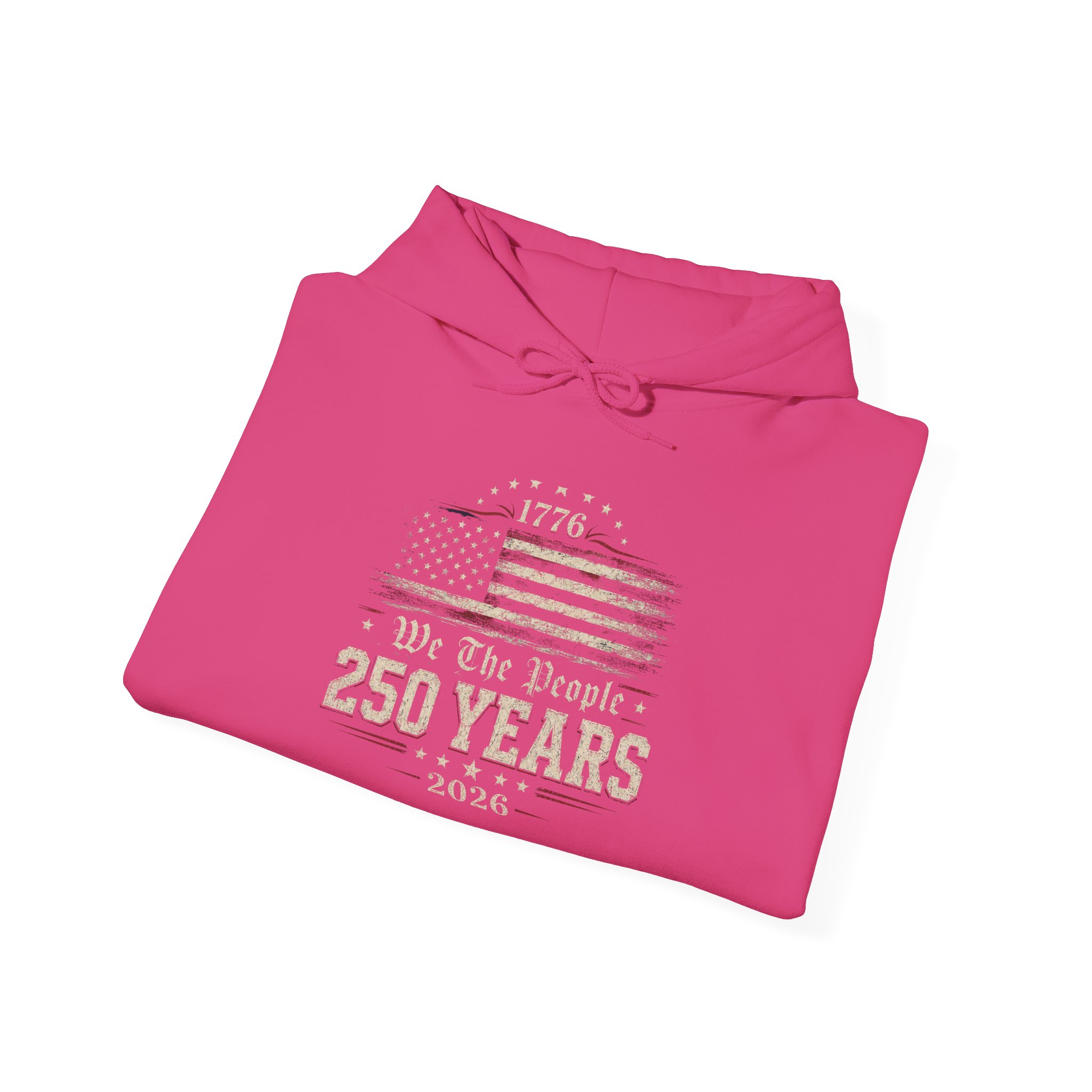250 Years American Flag Hoodie – Vintage Independence Day Patriotic Sweatshirt - Image 34