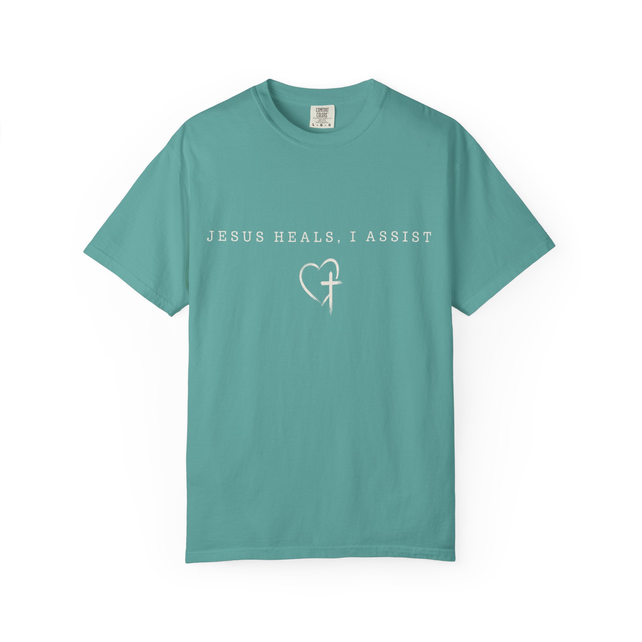 Jesus Heals, I Assist: Christian Faith-Based Healing Design Tee - Image 8