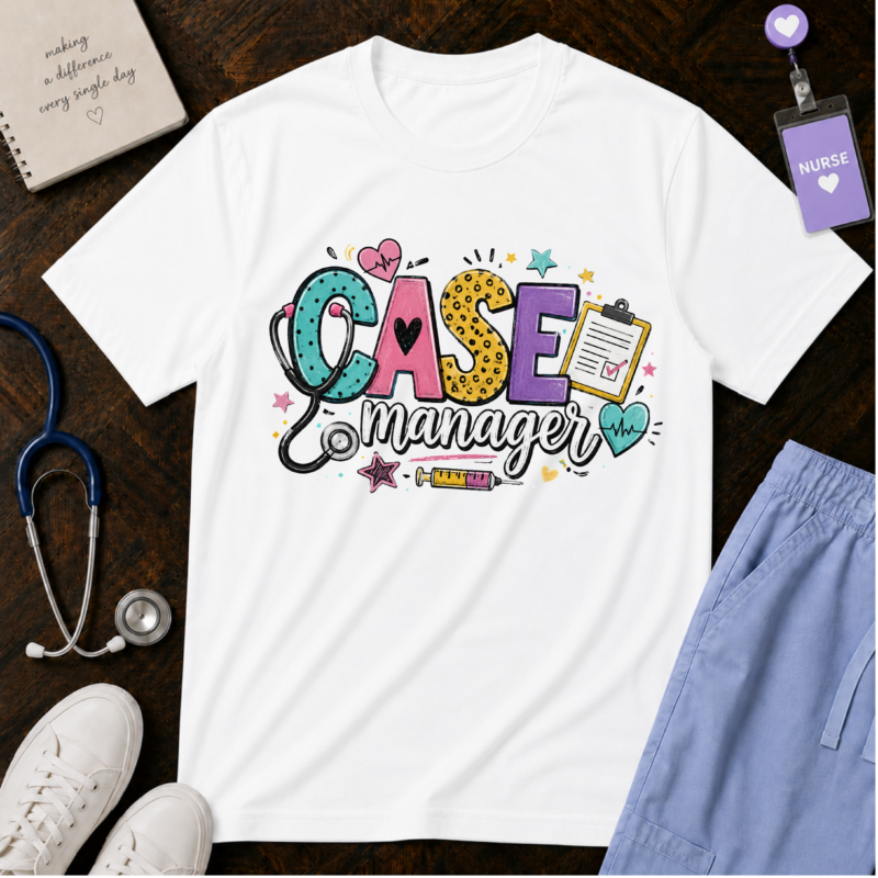 Case Manager Nurse Shirt - Funny Hospital Medical Comfort Colors Graphic Tee