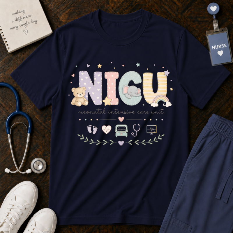 NICU Nurse Shirt - Neonatal Intensive Care Unit Comfort Colors Graphic Tee