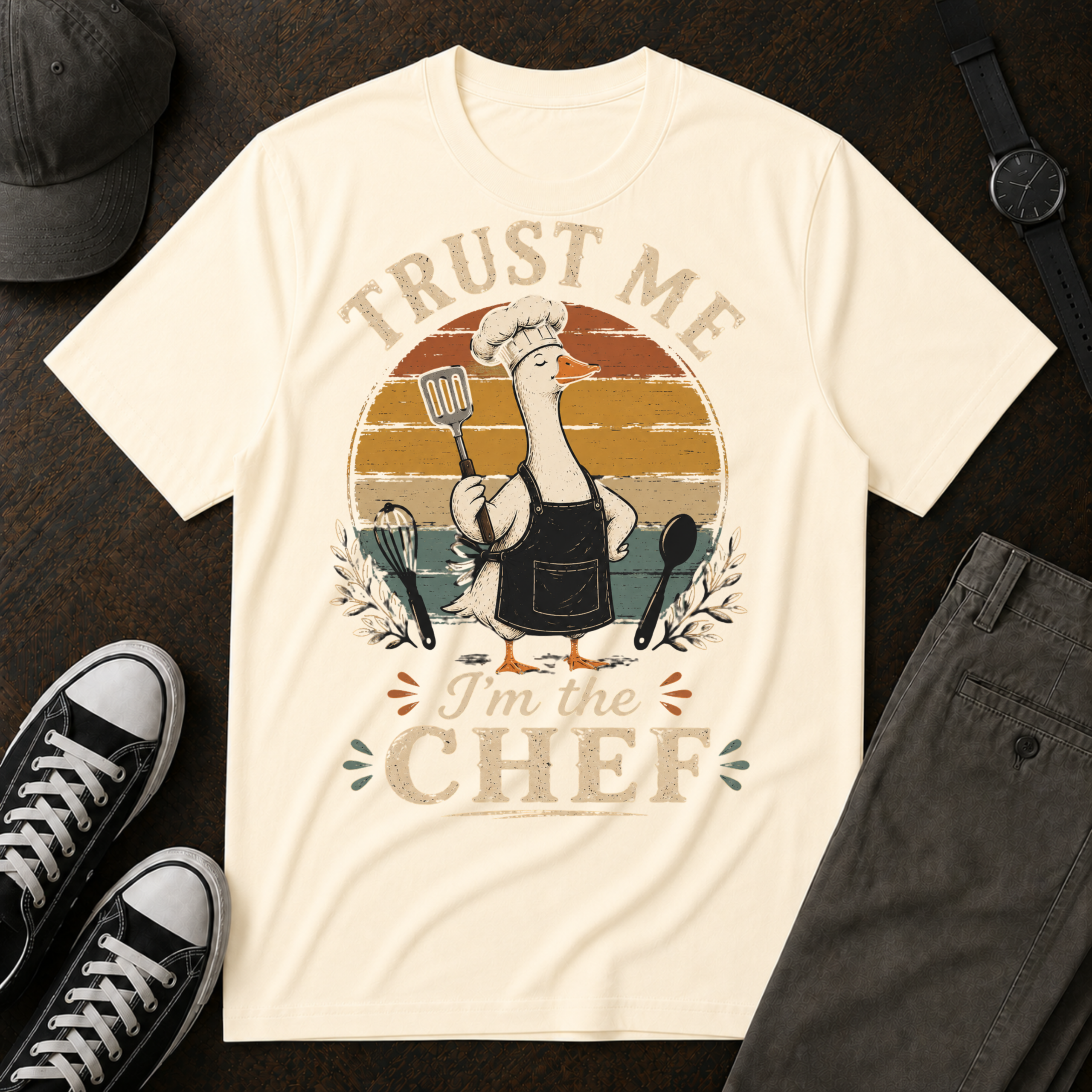 Trust Me I'm The Chef Shirt, Funny Goose Chef T Shirt, Baker Gift, Cooking Shirt, Kitchen Humor Tee, Chef Gift for Men Women