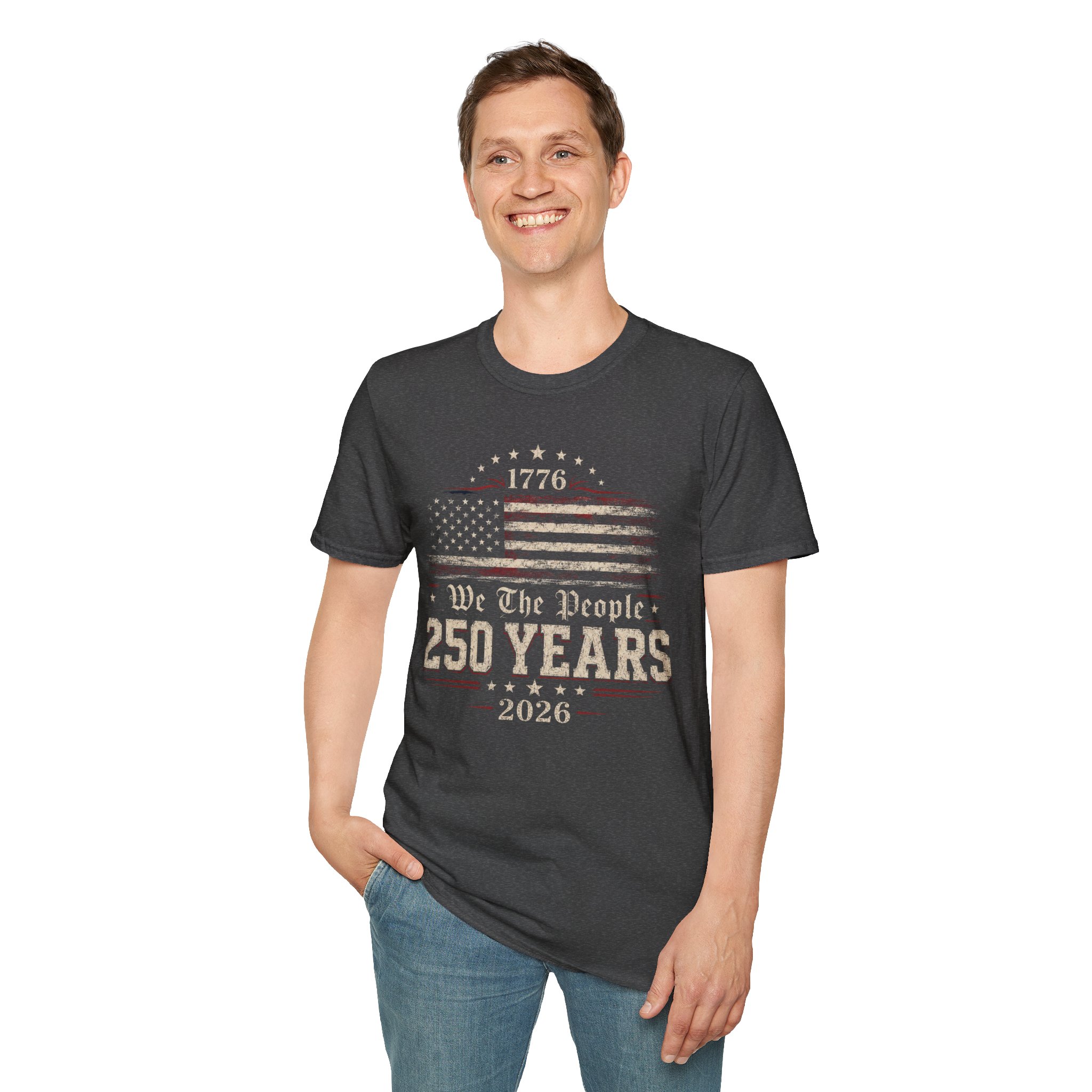 1776 'We The People' American Flag T-Shirt — 250 Years Anniversary Patriotic Tee