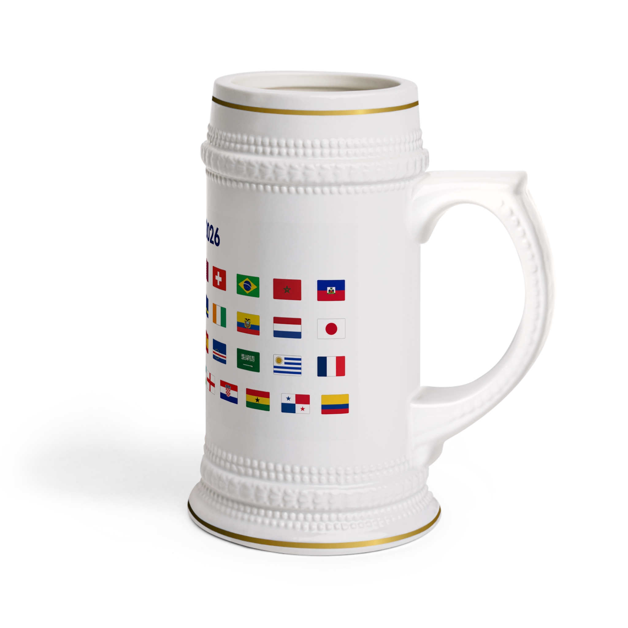World Cup 2026 Beer Stein Mug – International Flags Soccer Teams Fan Gift - Image 3