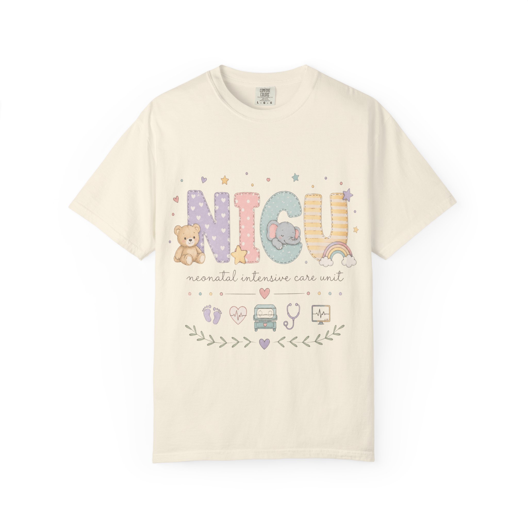 NICU Nurse Shirt - Neonatal Intensive Care Unit Comfort Colors Graphic Tee - Image 5