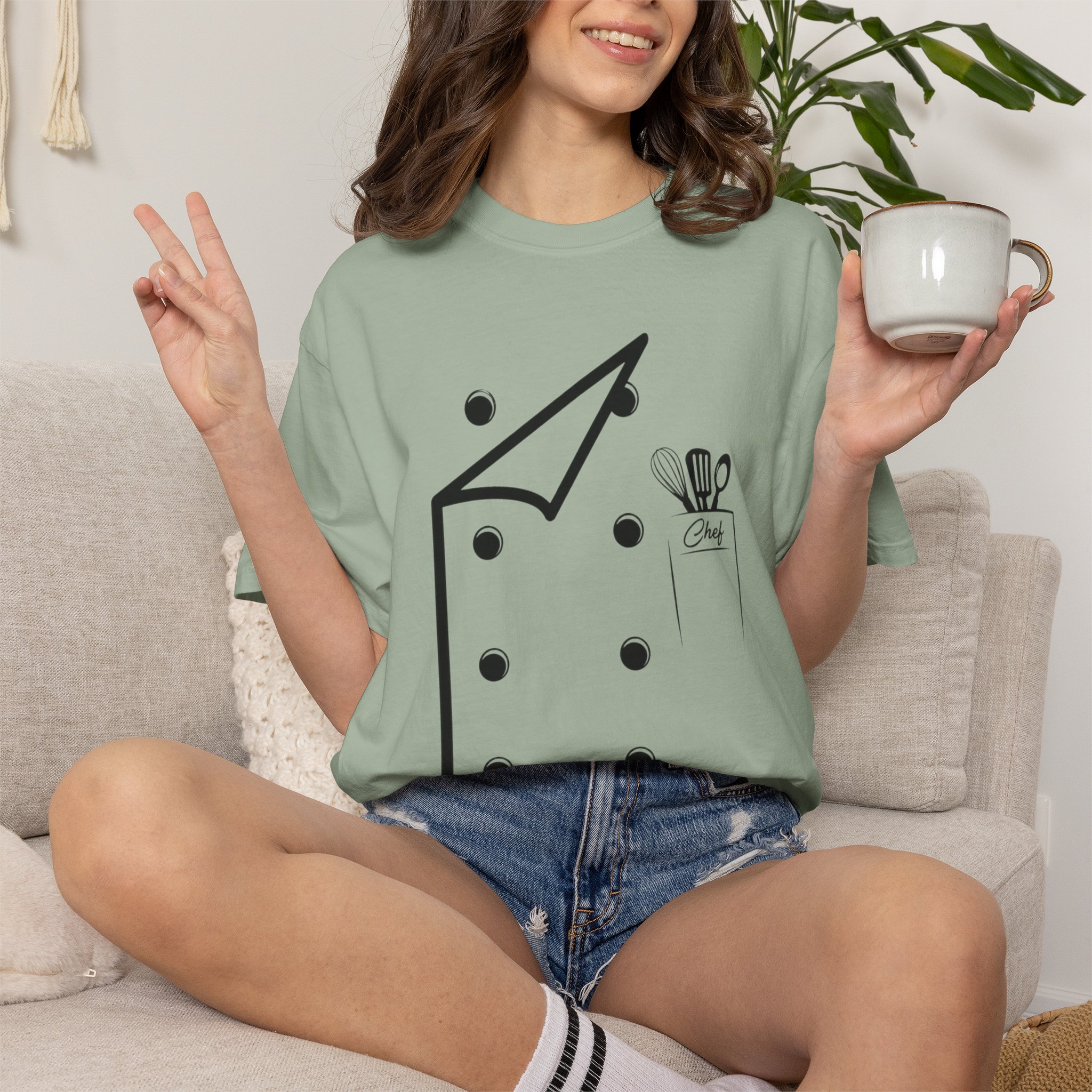 Chef uniform shirt, line cook shirt, kitchen staff tee, Many Colours - Image 8