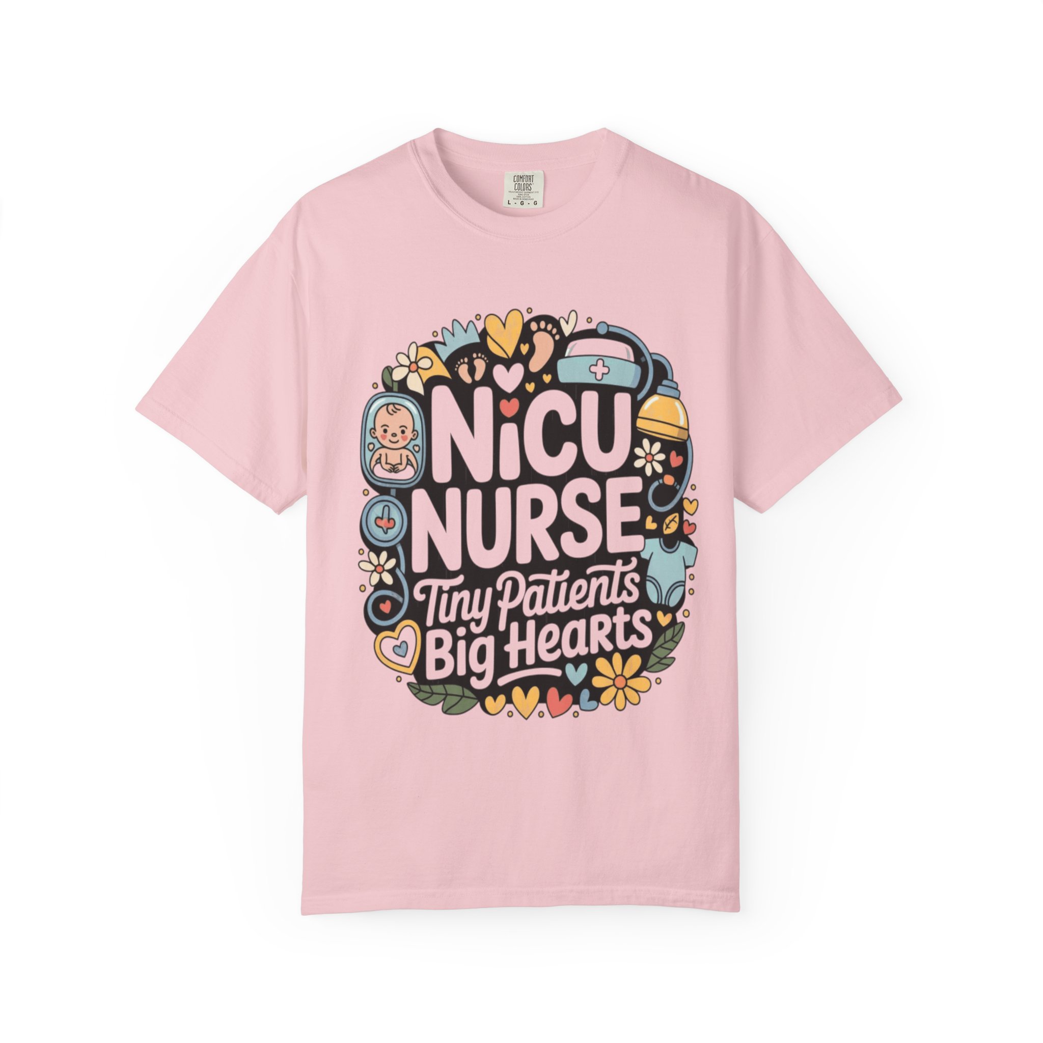 NICU Nurse T-Shirt — "Tiny Patients, Big Hearts" Cute Neonatal Nurse Tee - Image 13
