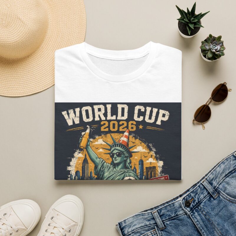 World Cup 2026 Statue of Liberty T‑Shirt — USA Soccer/football Fan Tee with Flags