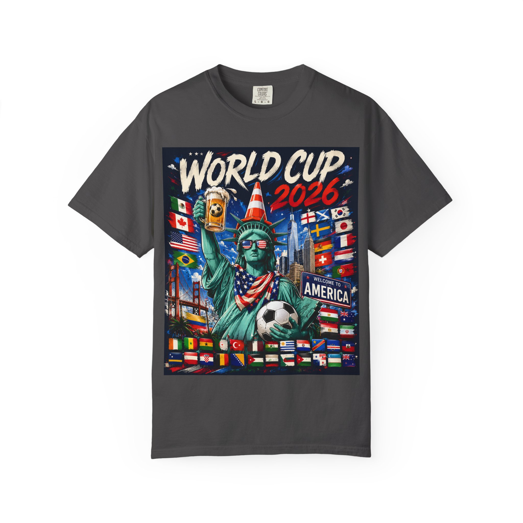 World Cup 2026 T-Shirt - Statue of Liberty Soccer Fan Tee - Image 45