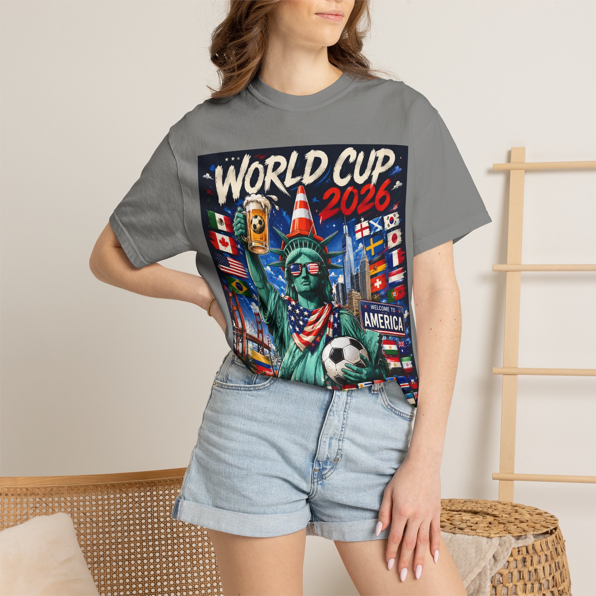 World Cup 2026 T-Shirt - Statue of Liberty Soccer Fan Tee - Image 44