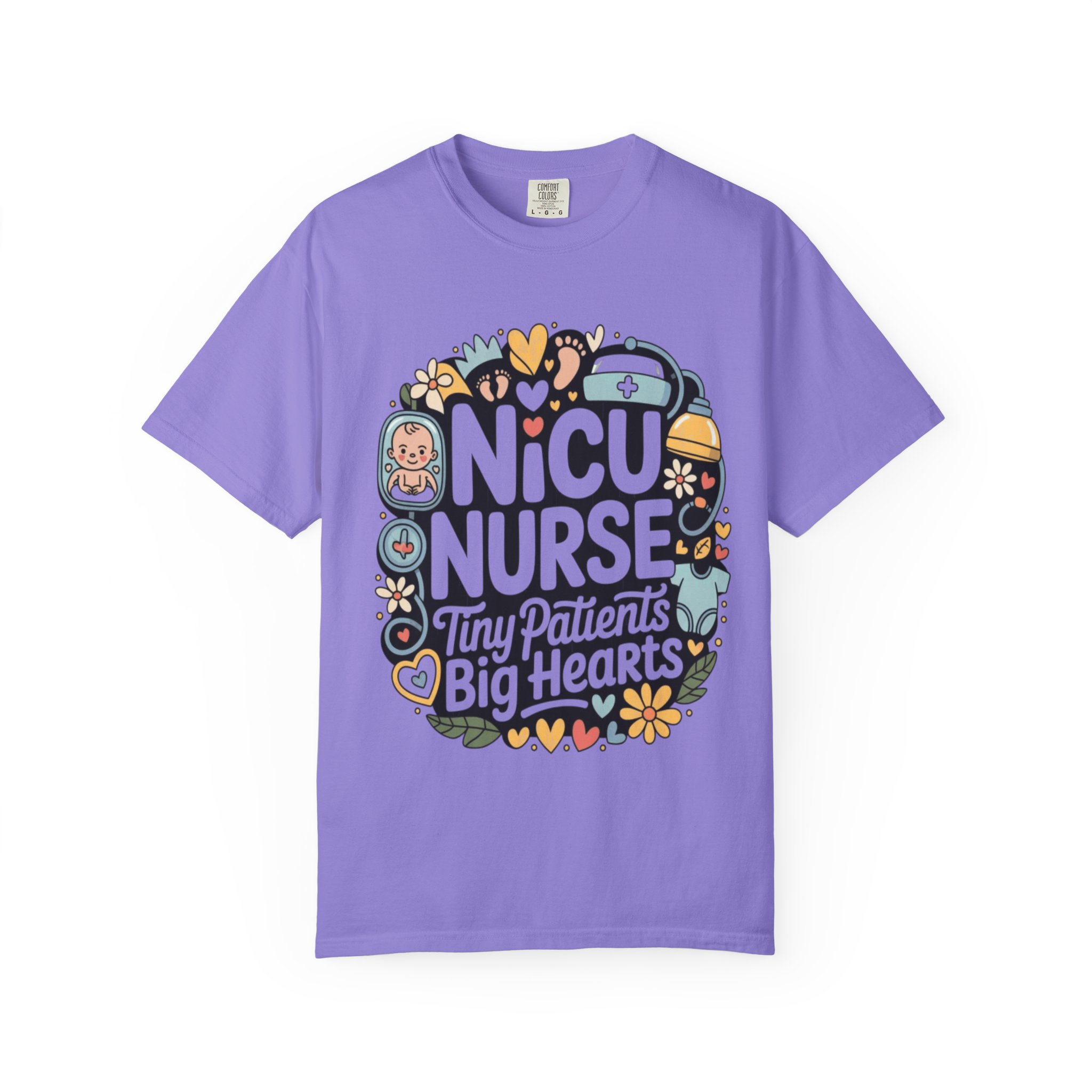 NICU Nurse T-Shirt — "Tiny Patients, Big Hearts" Cute Neonatal Nurse Tee - Image 10