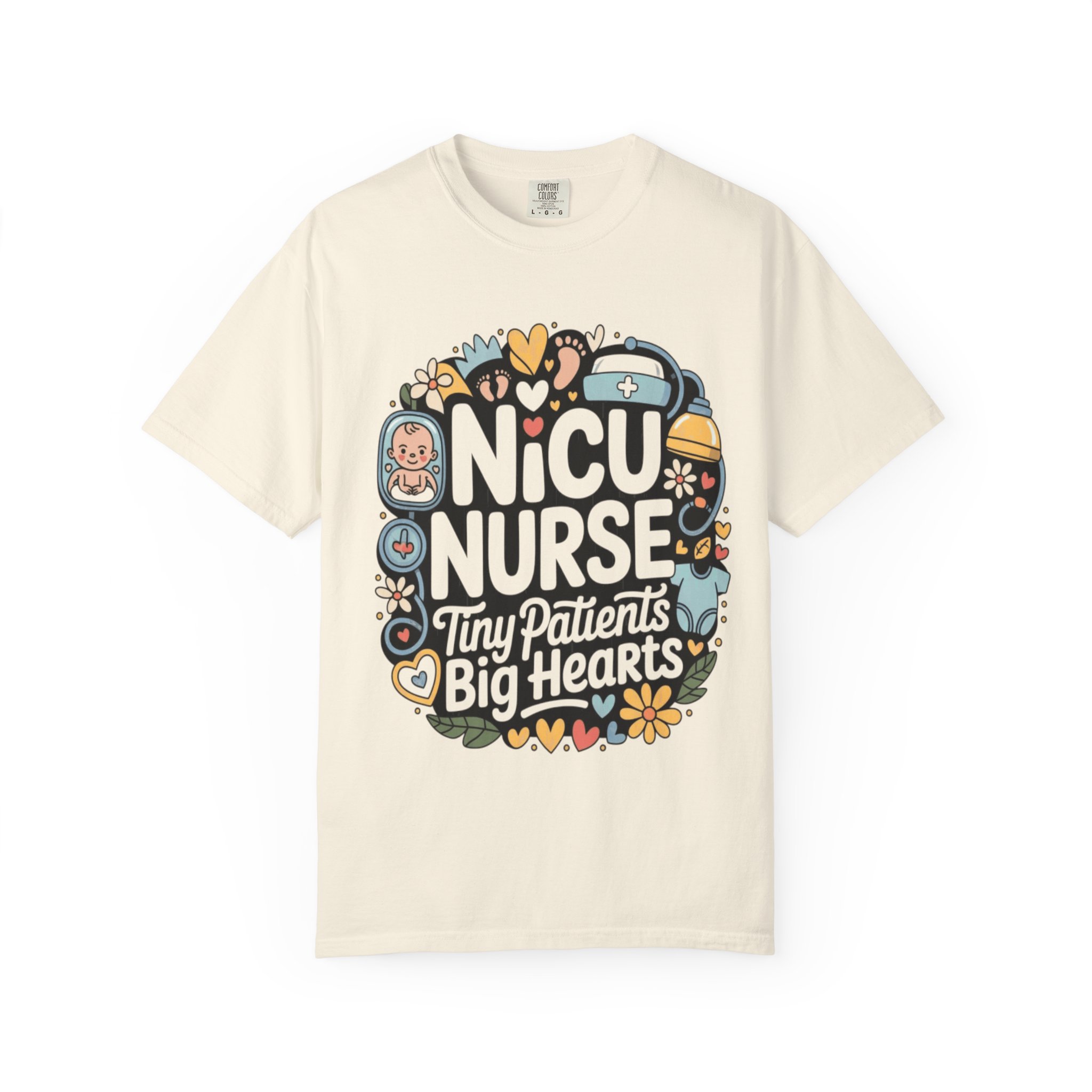 NICU Nurse T-Shirt — "Tiny Patients, Big Hearts" Cute Neonatal Nurse Tee - Image 6