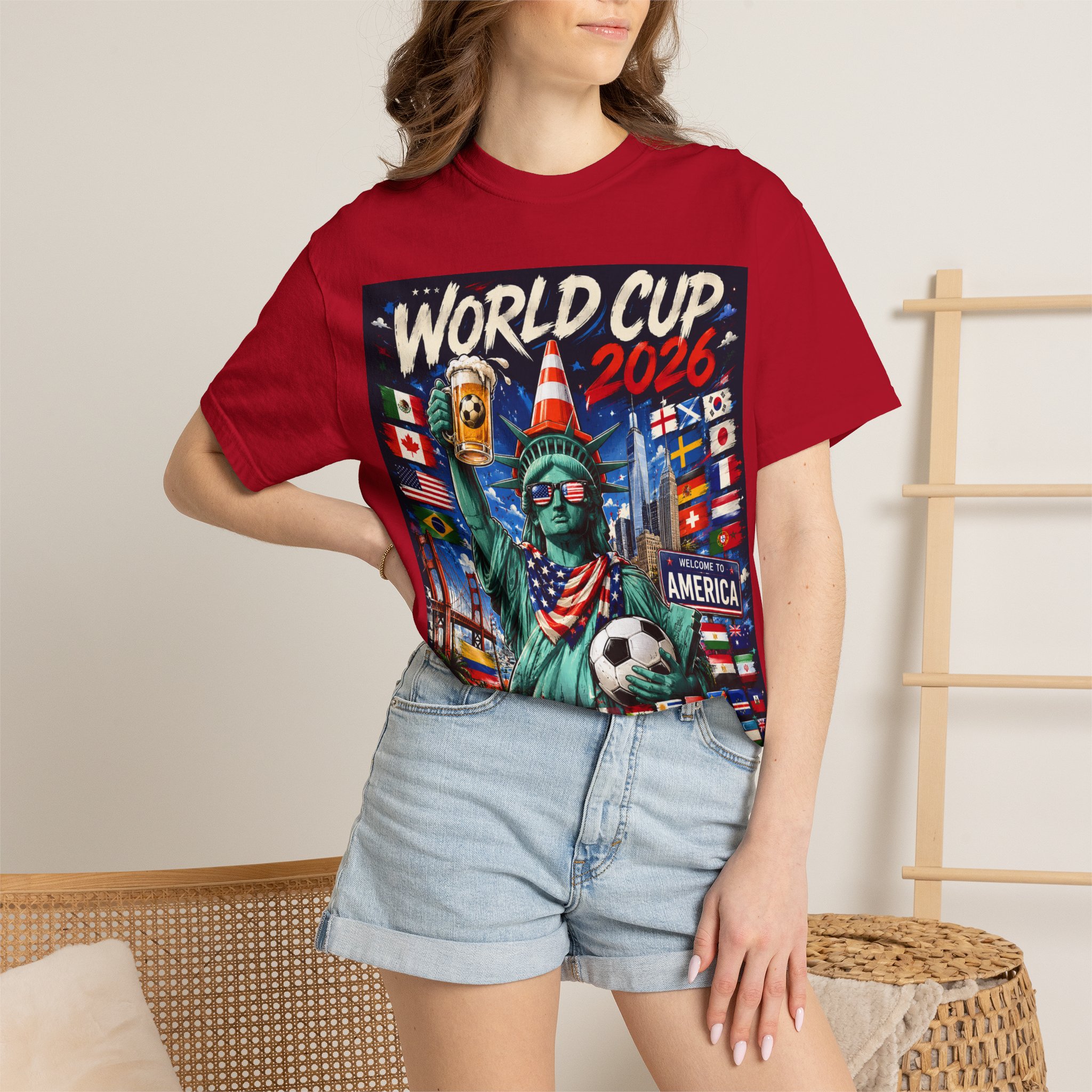 World Cup 2026 T-Shirt - Statue of Liberty Soccer Fan Tee - Image 60