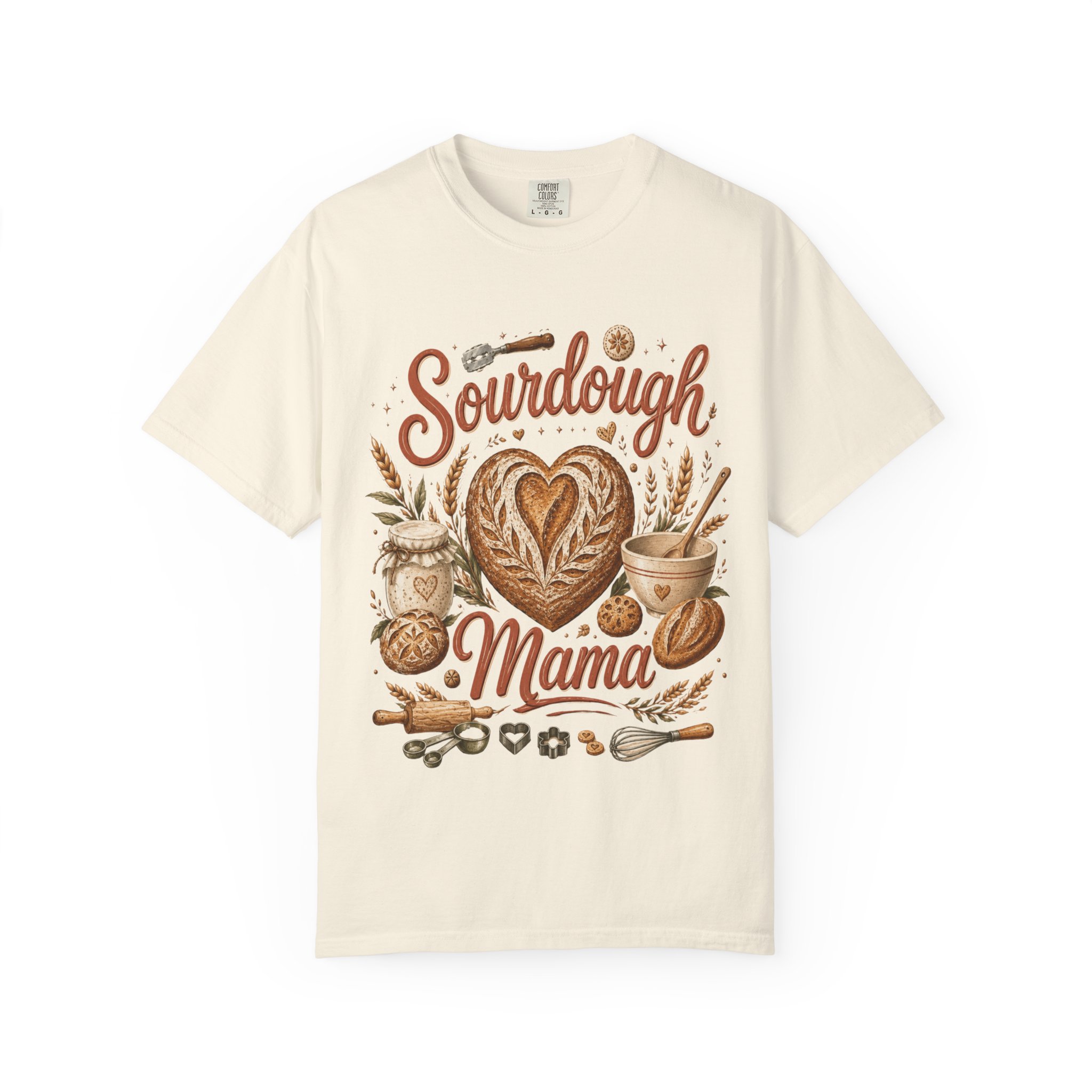 Sourdough Mama Shirt, Sourdough Gift, Bread Baker Gift, Baking Mom Shirt, Artisan Bread Lover, Cottagecore Baker Tee - Image 5