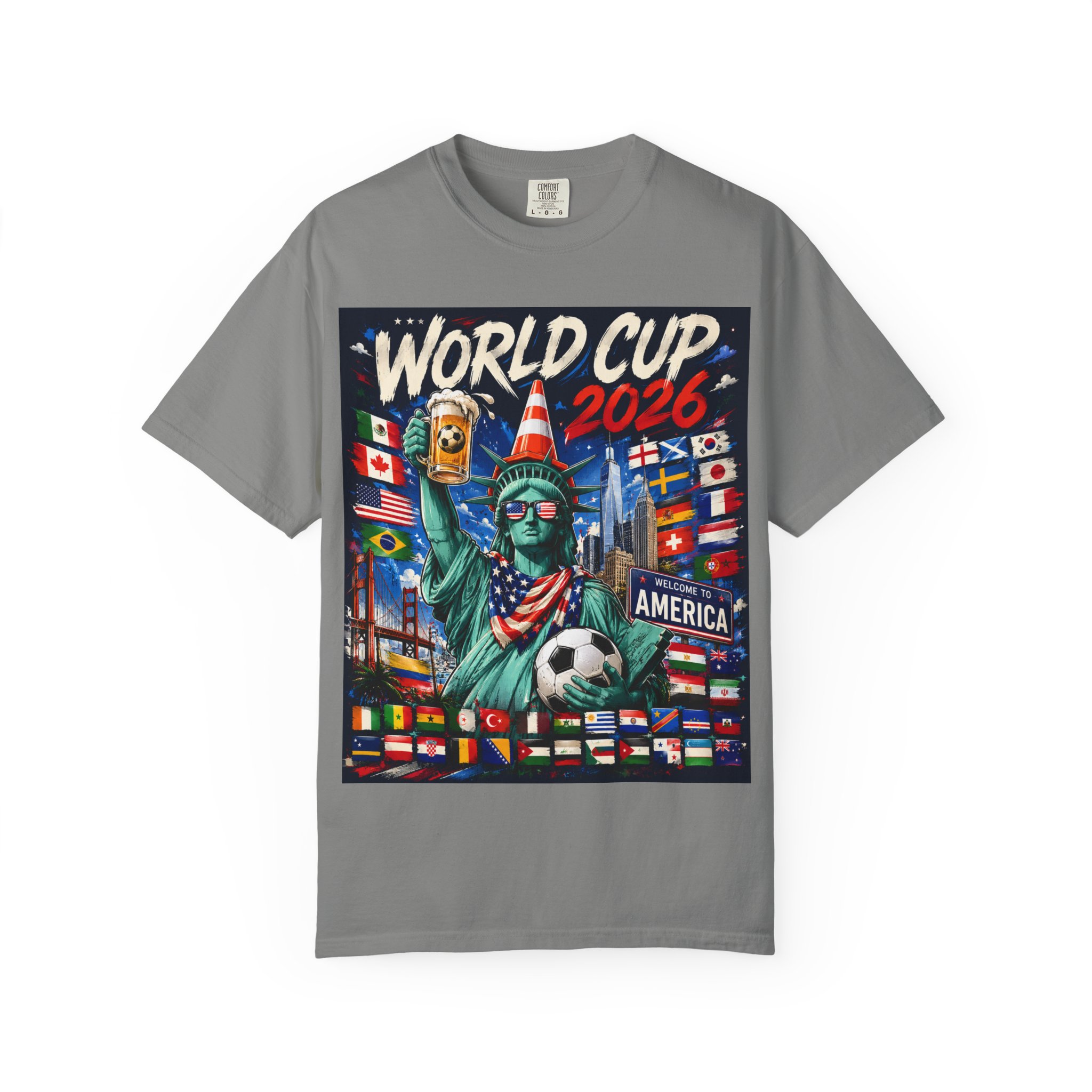 World Cup 2026 T-Shirt - Statue of Liberty Soccer Fan Tee - Image 41