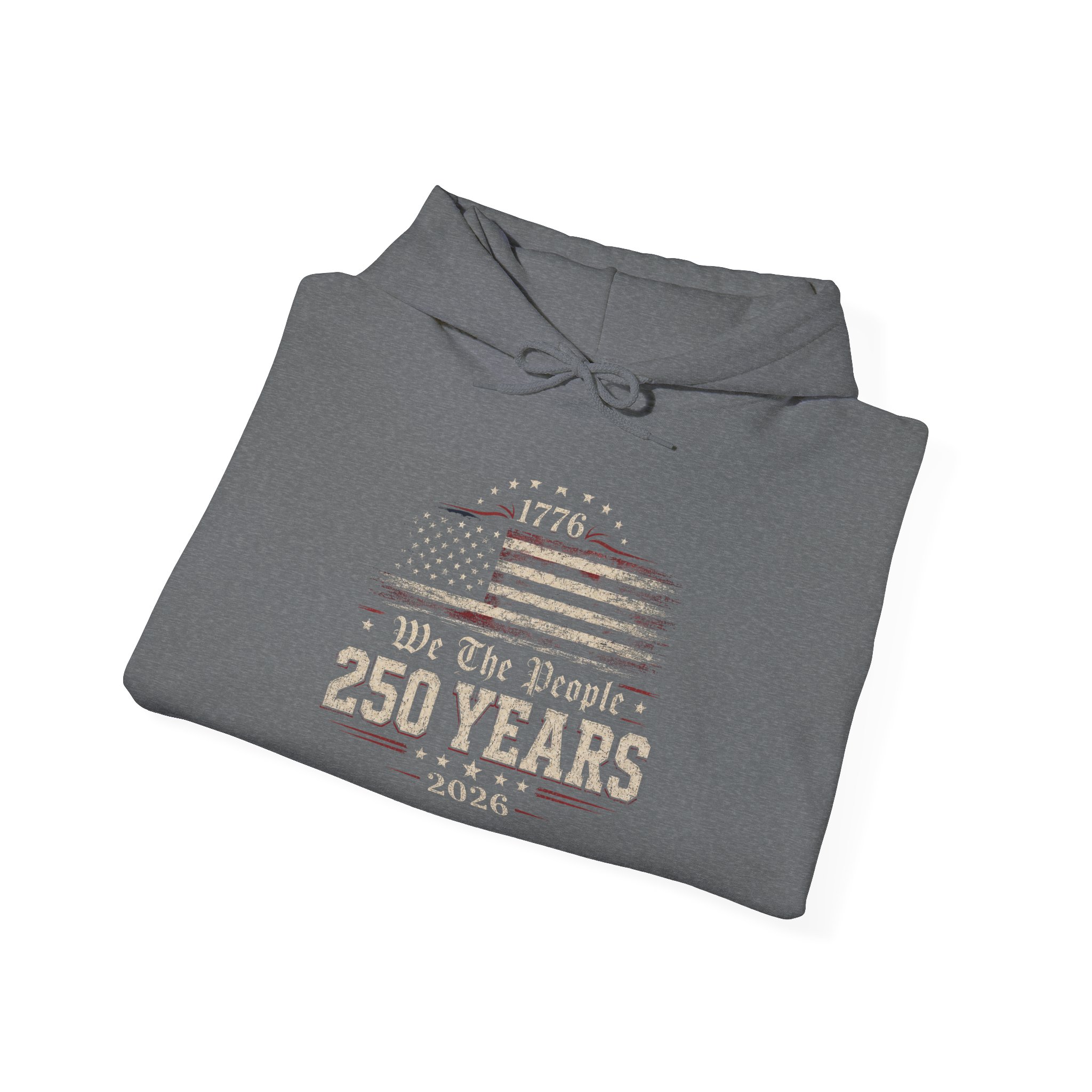 250 Years American Flag Hoodie – Vintage Independence Day Patriotic Sweatshirt - Image 17