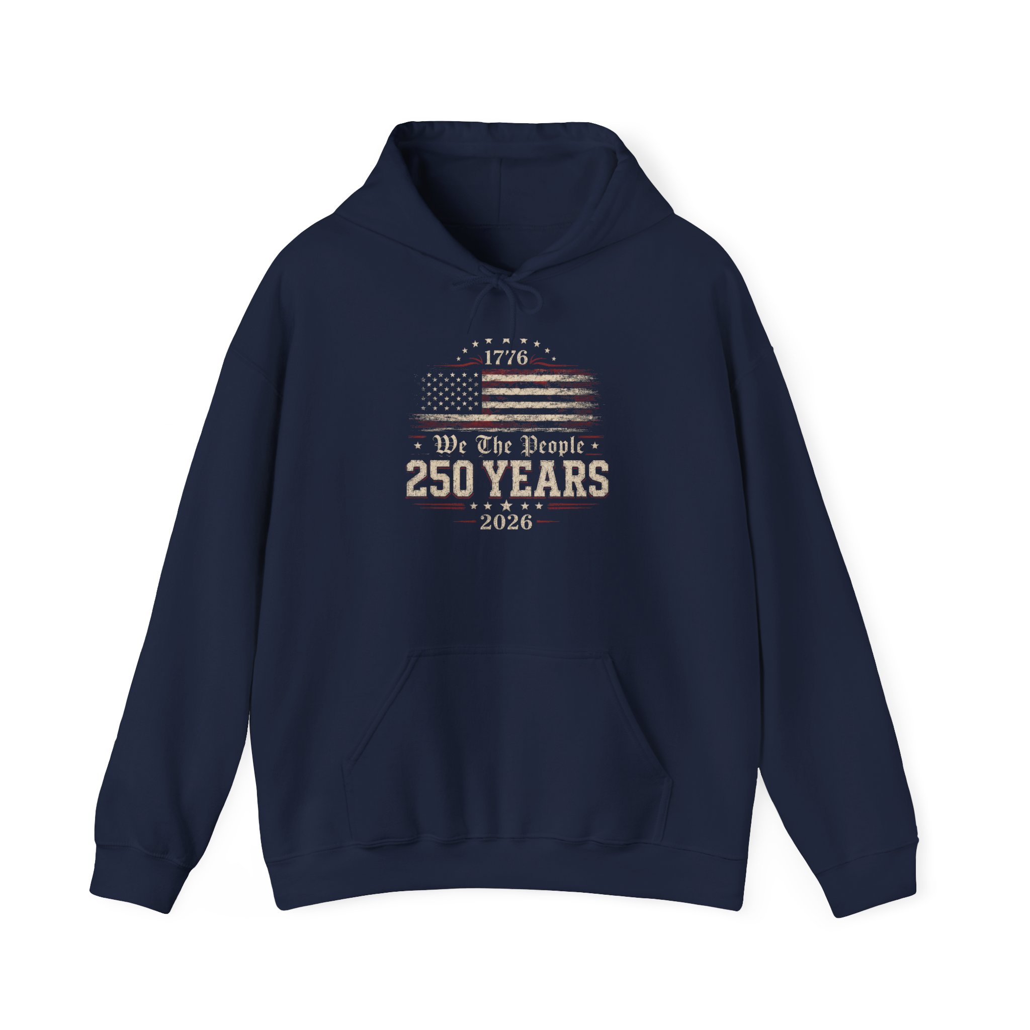 250 Years American Flag Hoodie – Vintage Independence Day Patriotic Sweatshirt - Image 23